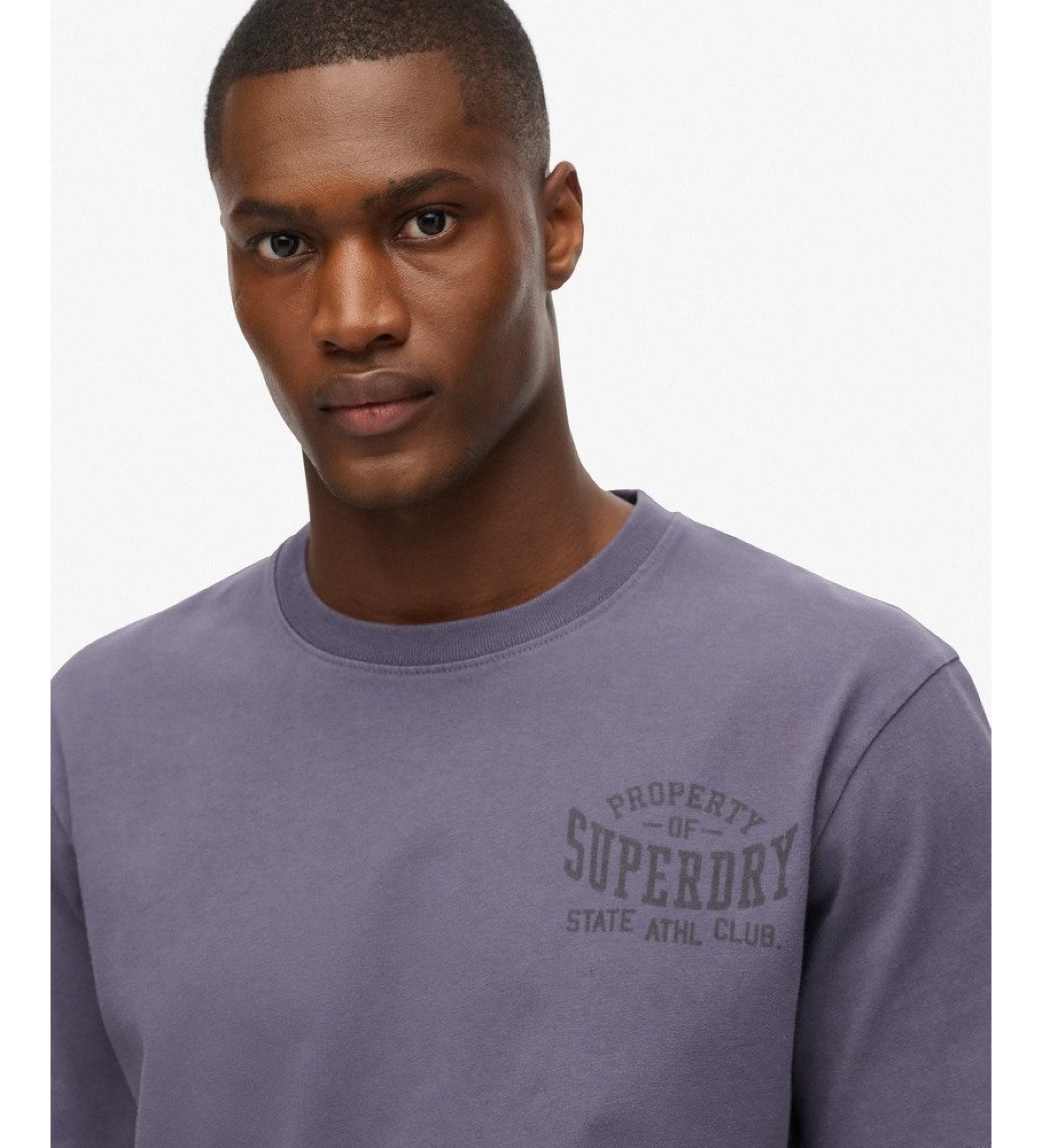 Superdry Vintage Athletic Essential Graphic T-Shirt Gray