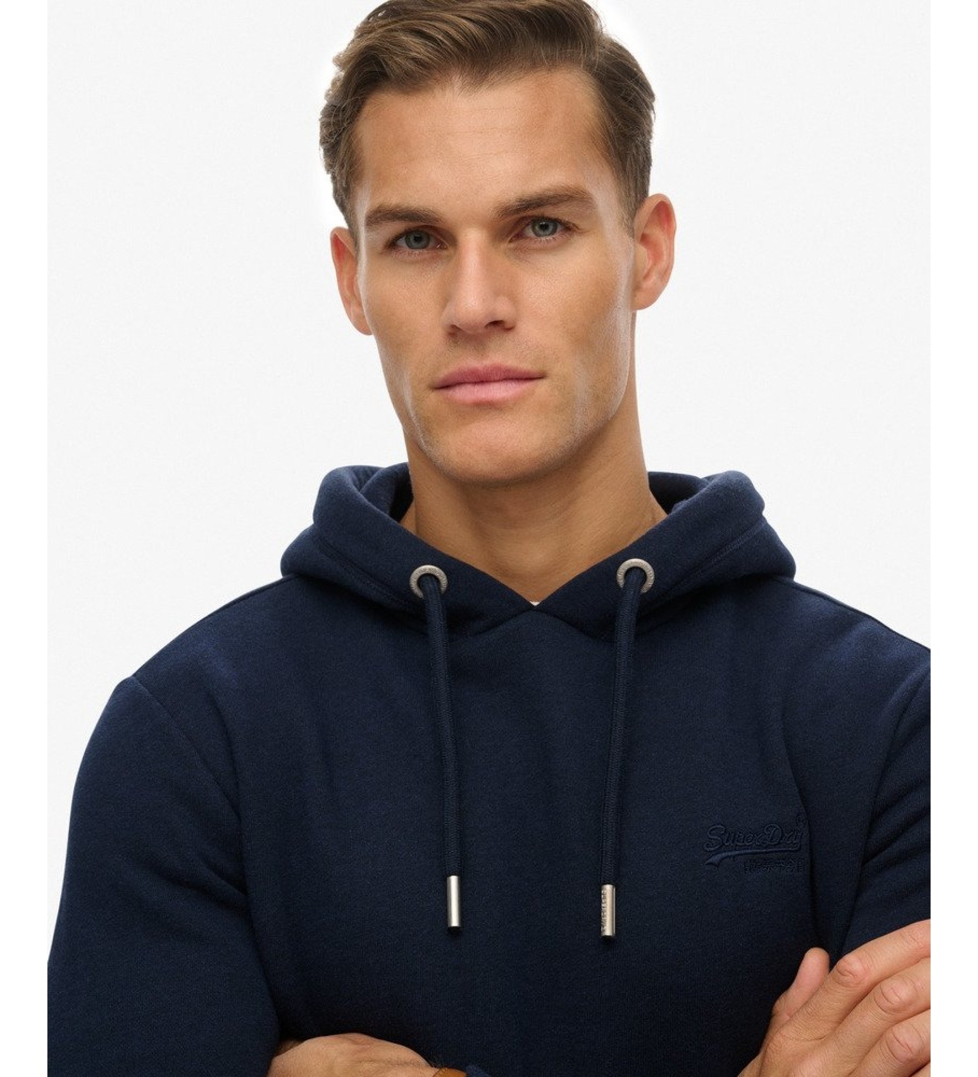 Superdry Vintage Logo Hoodie Navy