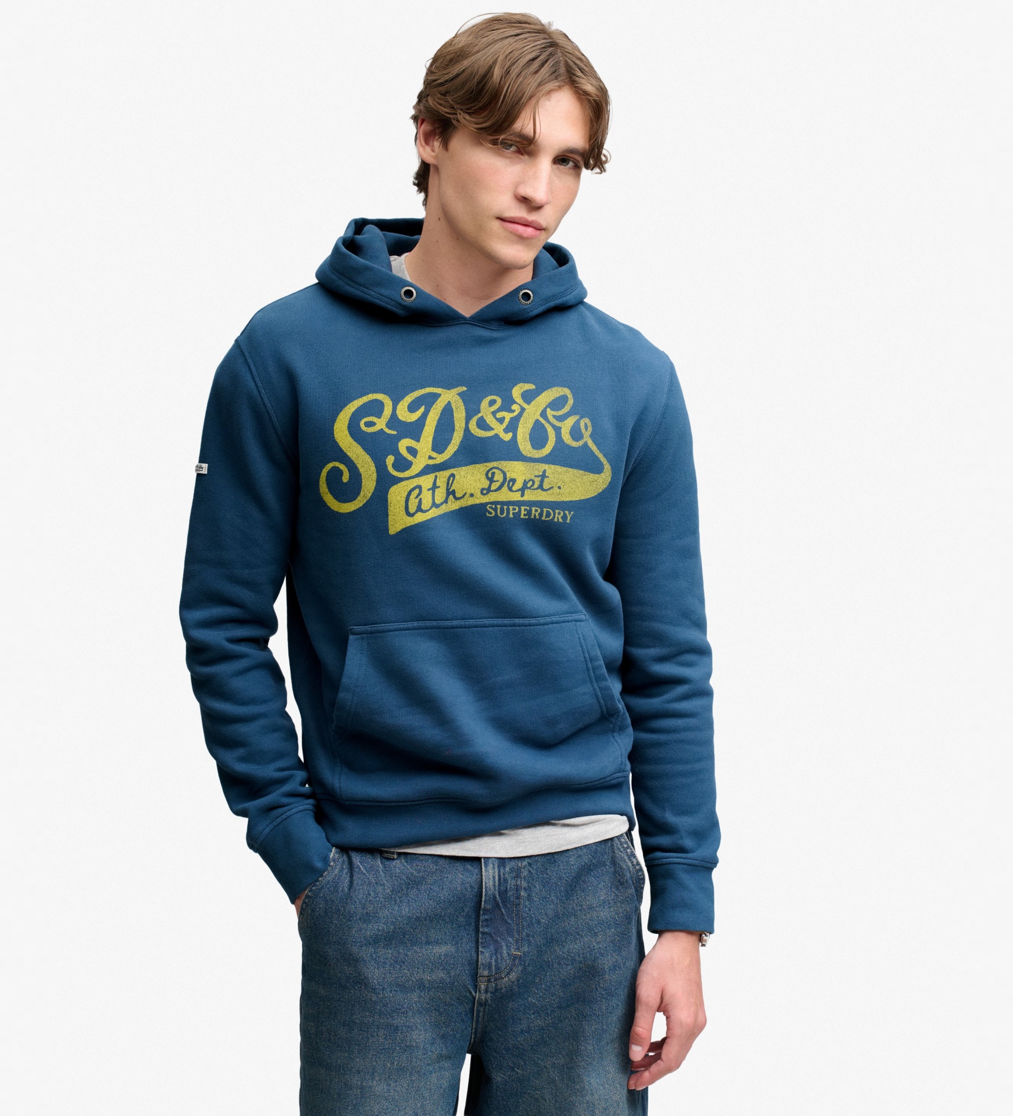 Superdry Navy Blue Vintage Script Hoodie
