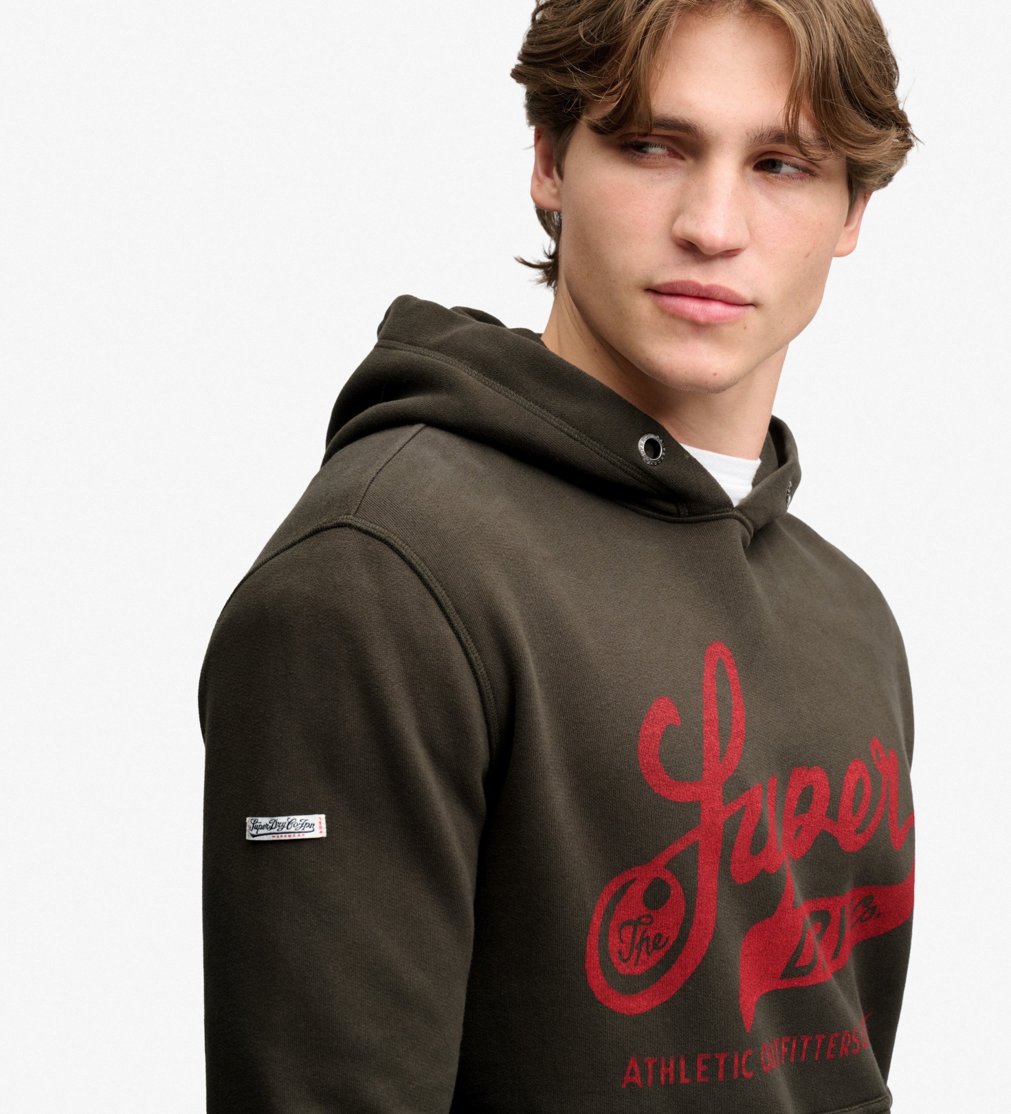 Superdry Sweat à capuche Vintage Script noir