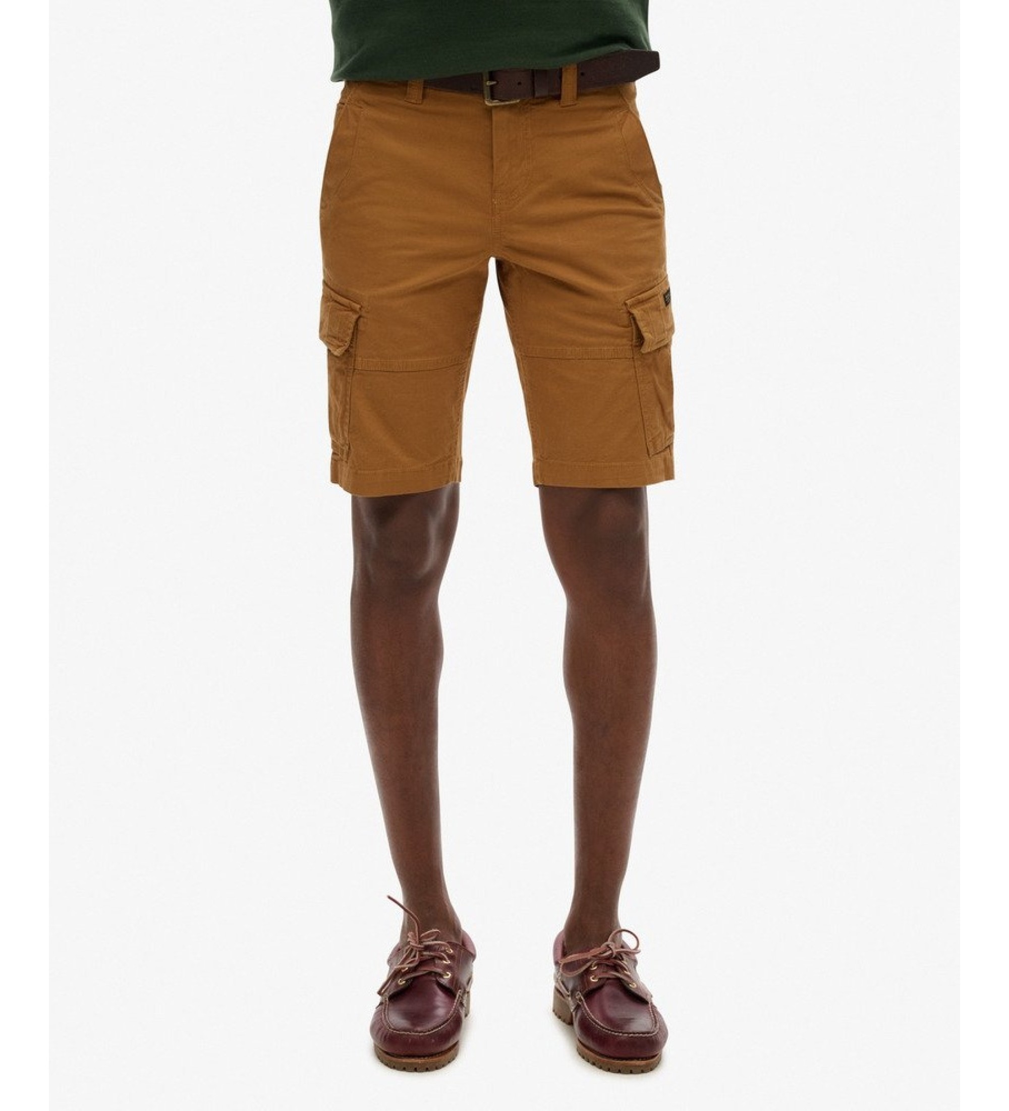 Superdry Kratke hla?e Vintage Core rjave barve