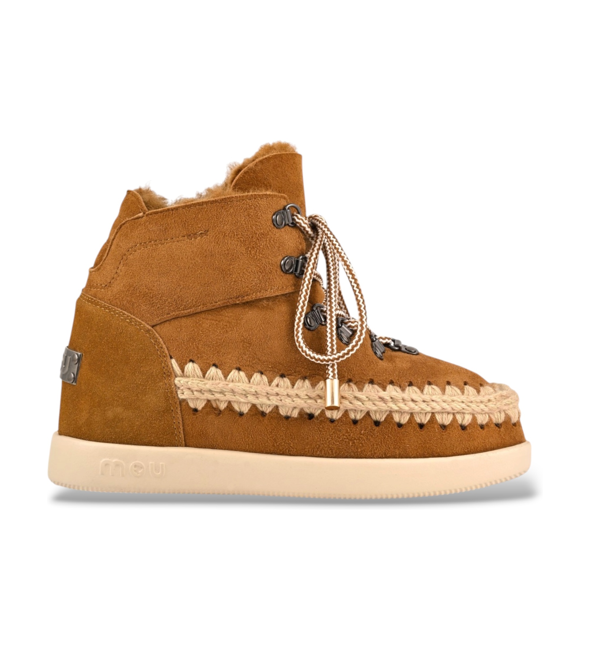 Mou Stivaletti in pelle New Inner Wedge marrone
