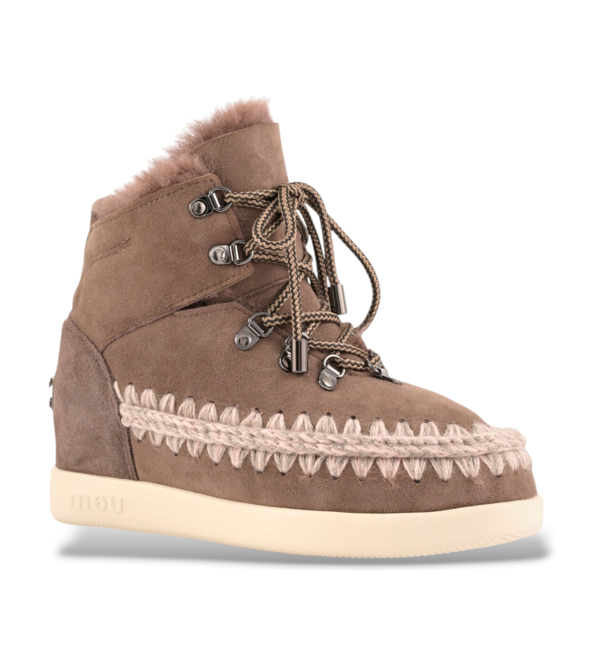 Mou Stivaletti in pelle New Inner Wedge taupe