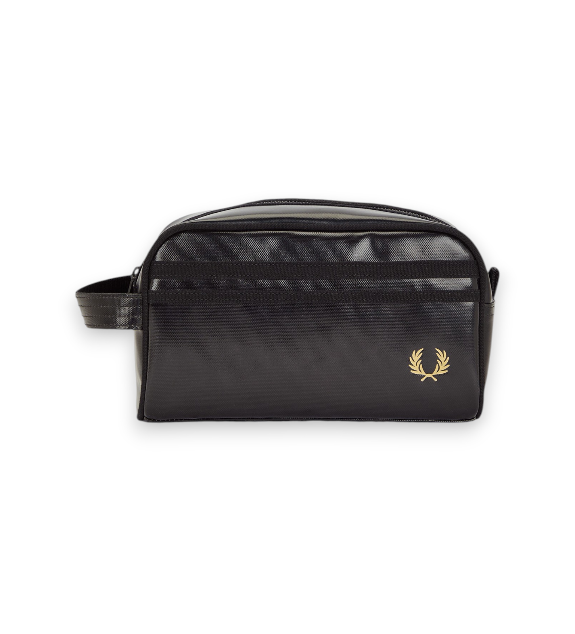 Fred Perry Neceser de poliéster recubierto negro
