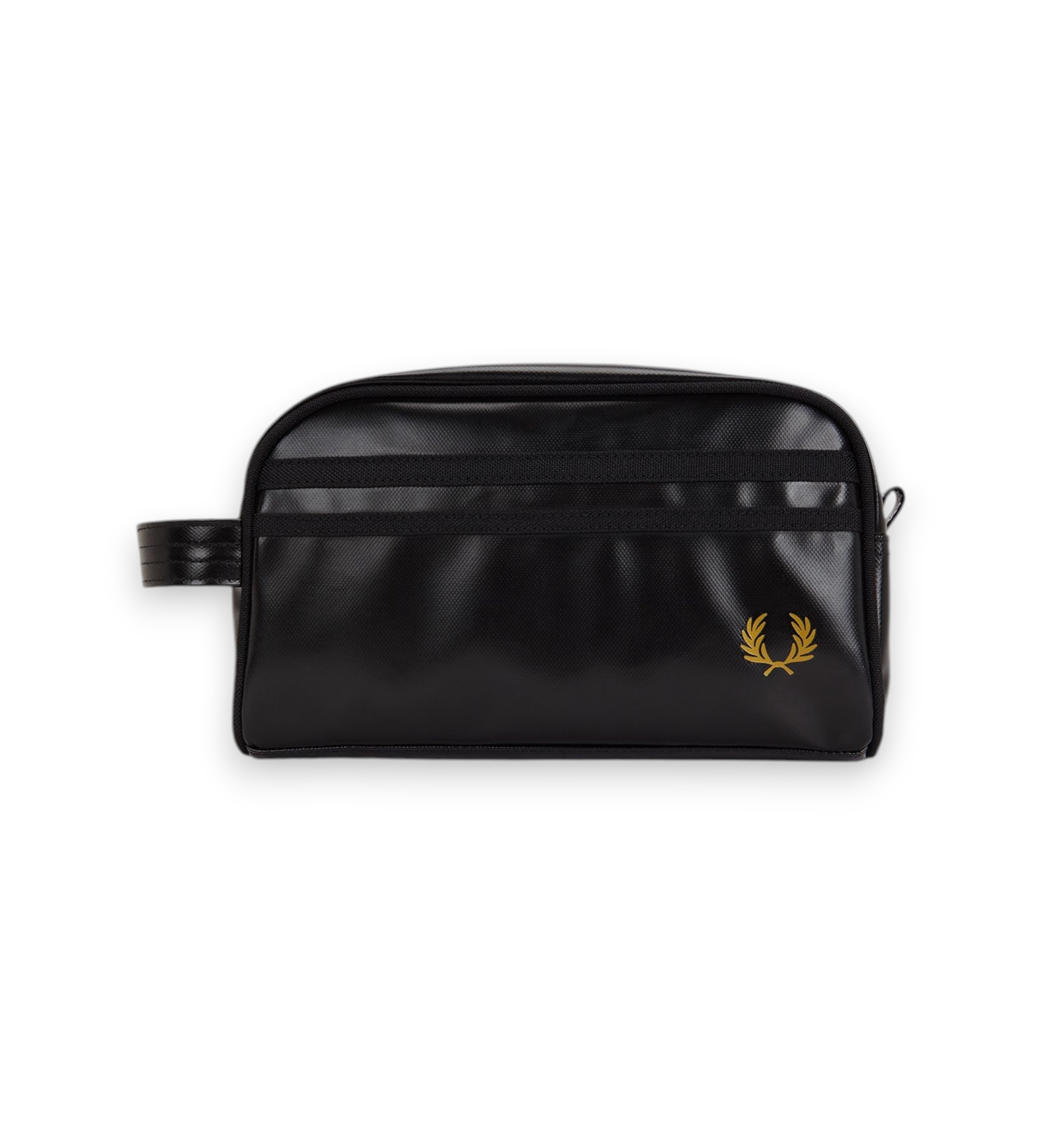 Fred Perry Neceser de poliéster recubierto negro