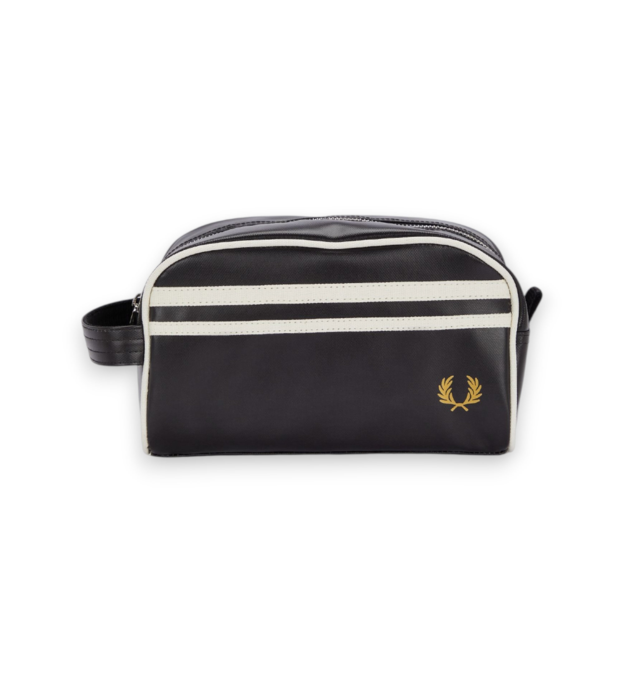 Fred Perry Neceser de poliéster recubierto negro