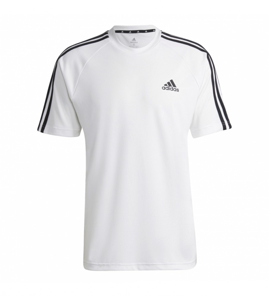 adidas Maglietta Sereno 3 Stripes bianca