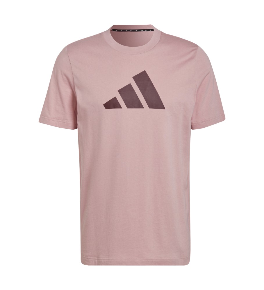 adidas T-shirt rosa con logo