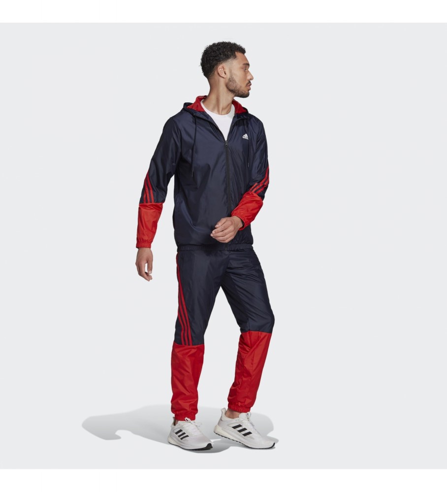 adidas Chndal MTS Wvn Hooded navy, red