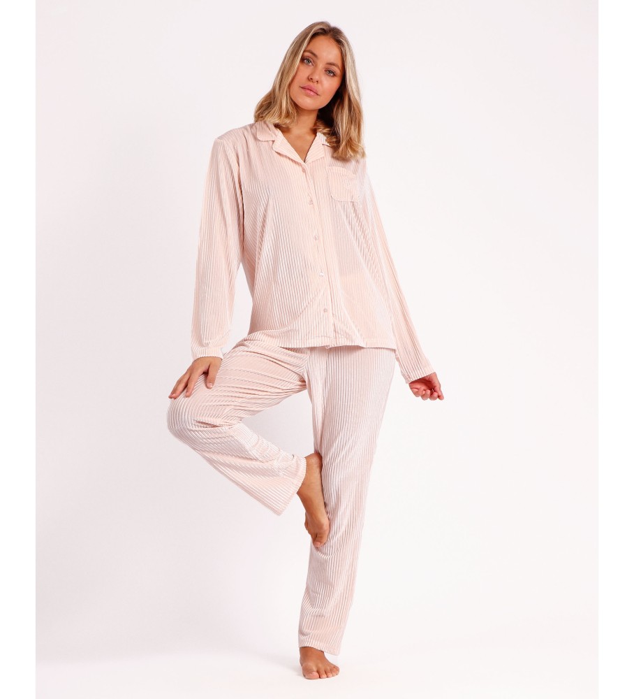 Achat Pyjama Femme ADMAS CLASSIC Manches Longues Rayures