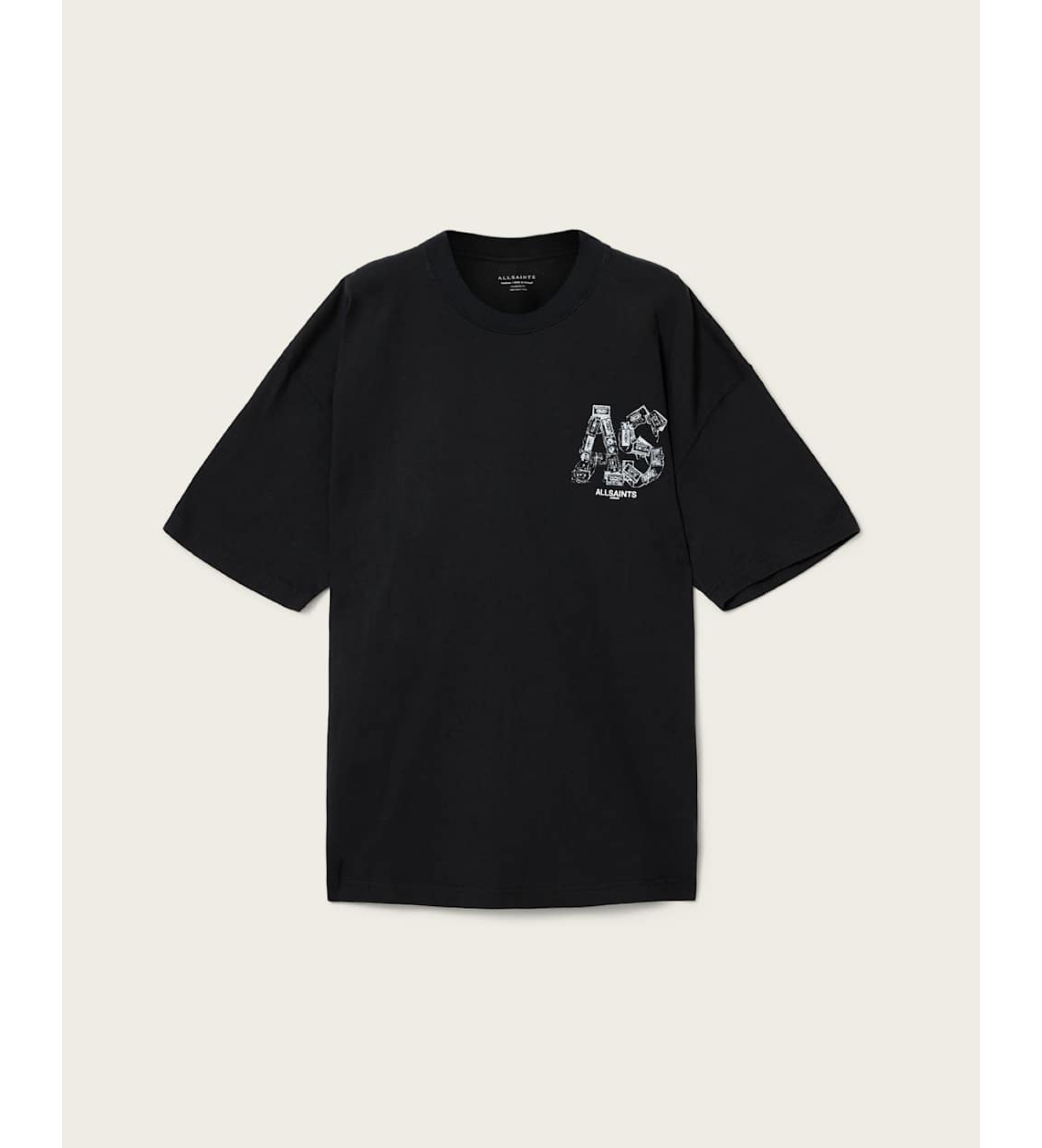 ALL SAINTS Mixtape T-shirt black - Esdemarca Store fashion