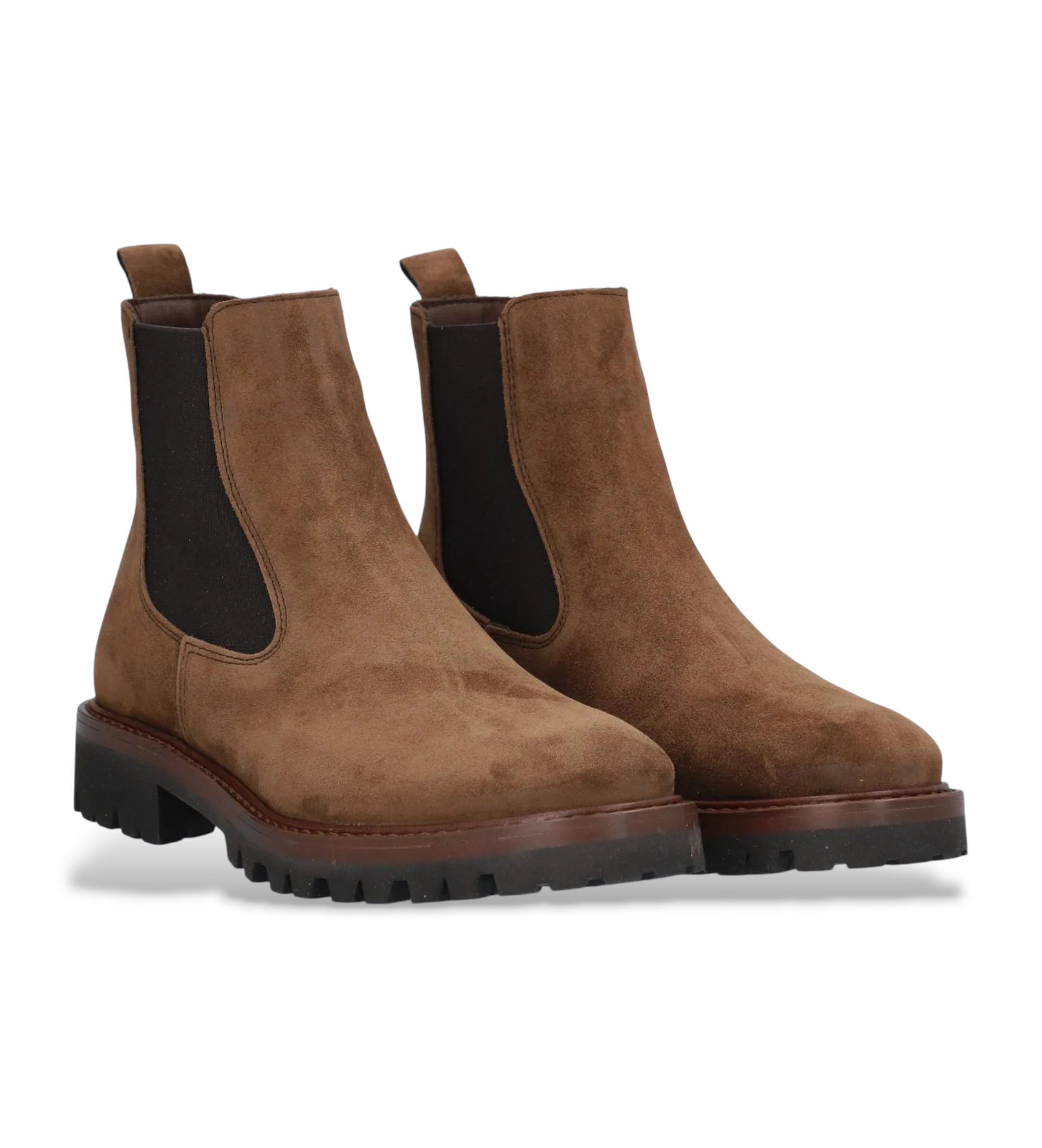 Alpe Militare bruin leren enkellaarsjes Alpe Militare bruin leren enkellaarsjes