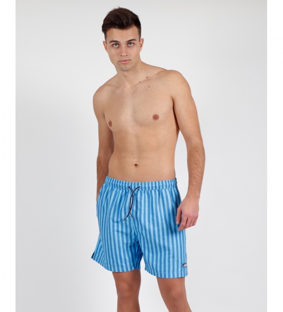 Antonio Miro Stripes swimsuit blue