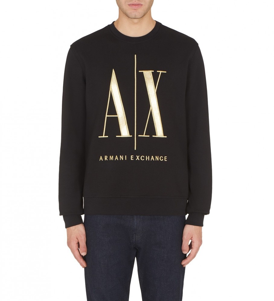Armani Exchange Sweatshirt Icon logo noir