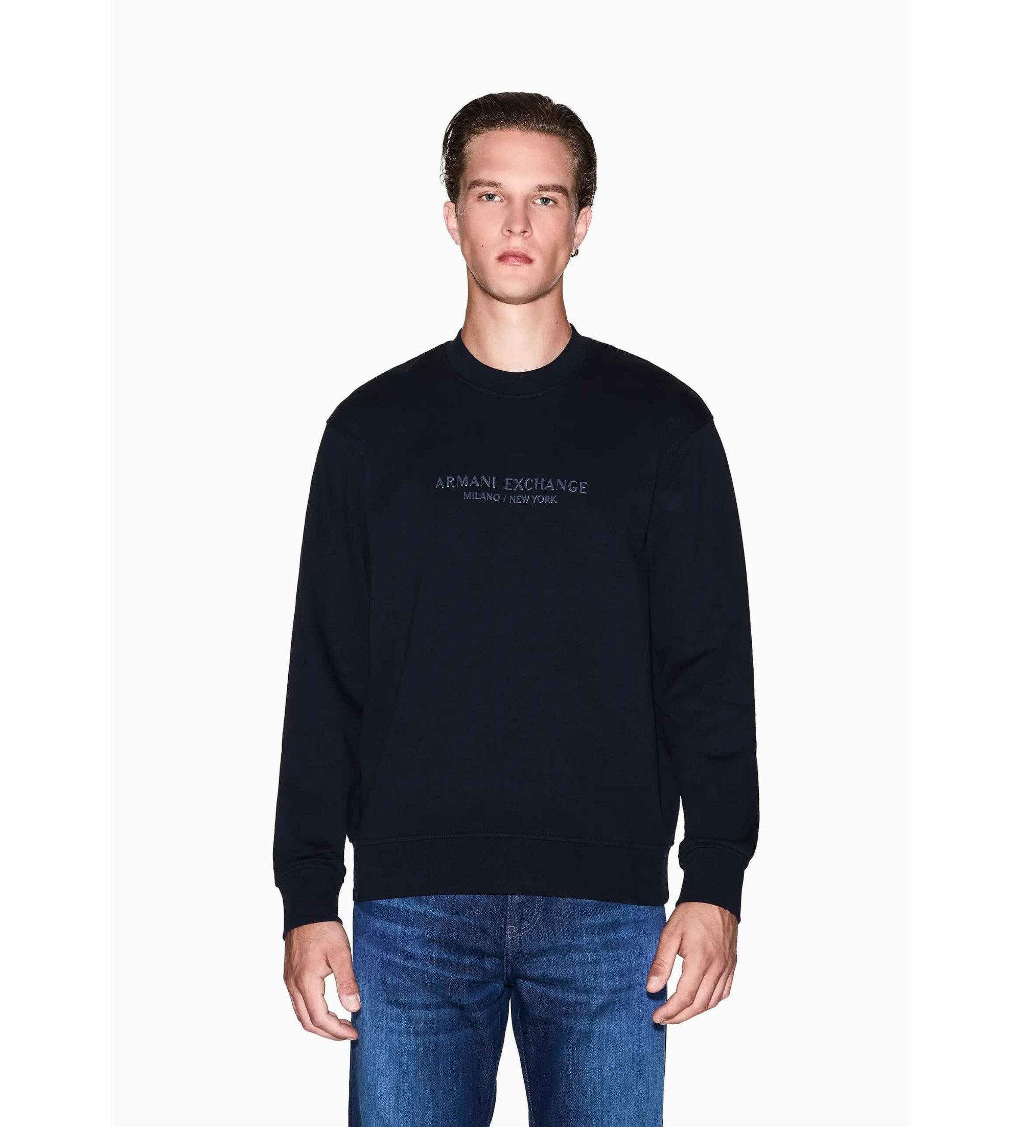 A|X Armani Exchange Sweatshirt mit Rundhalsausschnitt navy A|X Armani Exchange Sweatshirt mit Rundhalsausschnitt navy