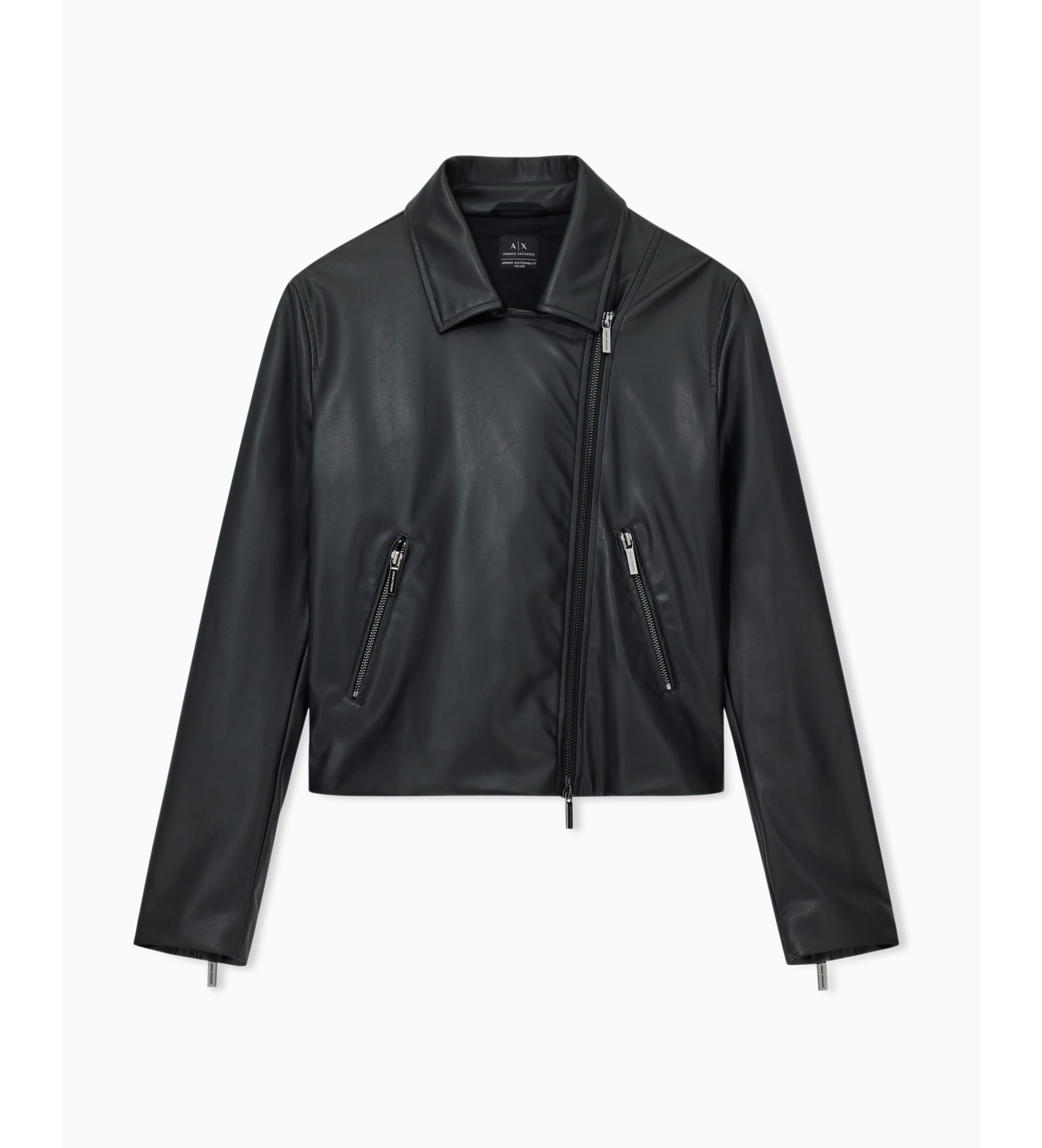 A|X Armani Exchange Eco-leather jacket black - Esdemarca Store