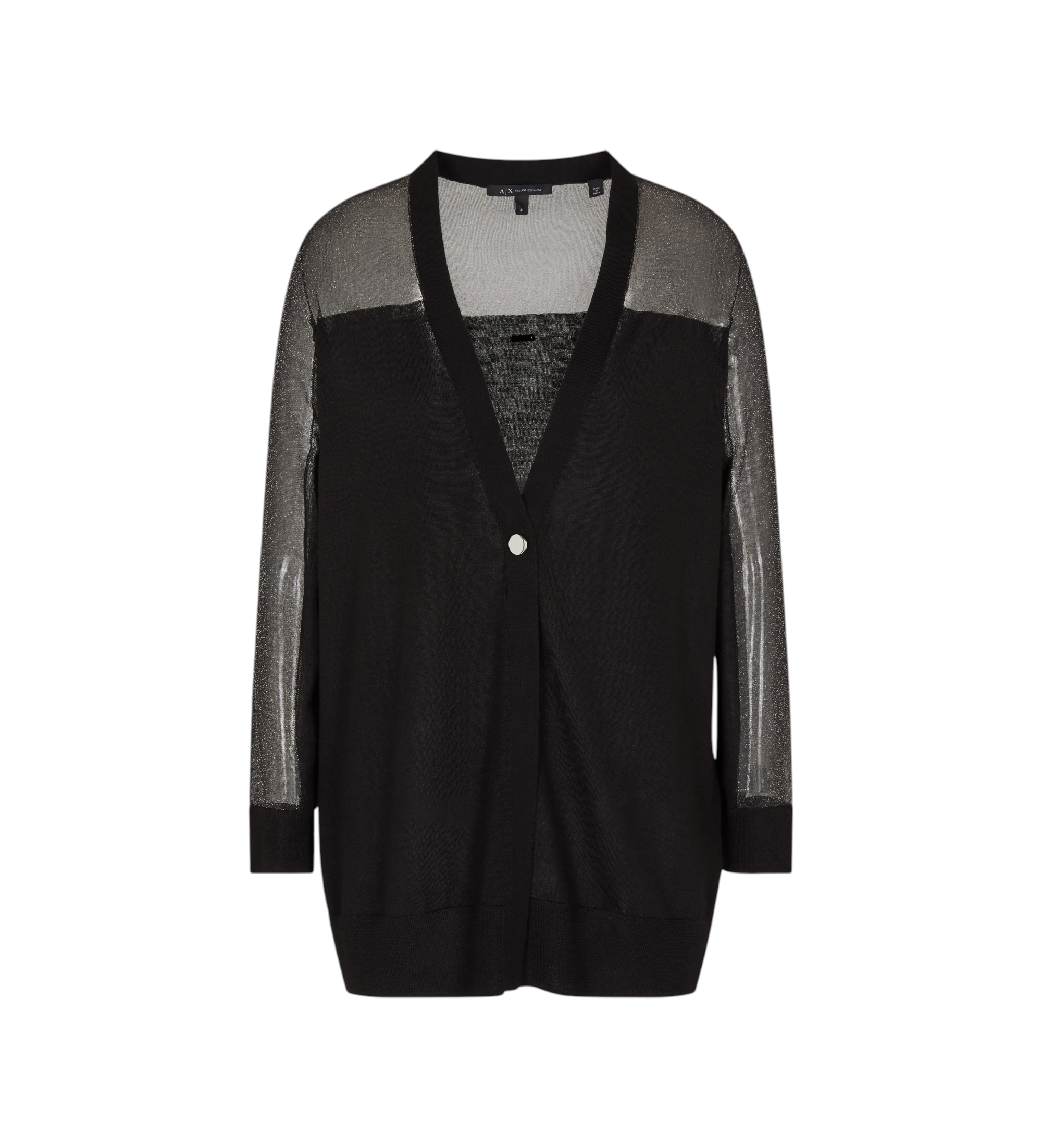A|X Armani Exchange Lang vest zwart A|X Armani Exchange Lang vest zwart
