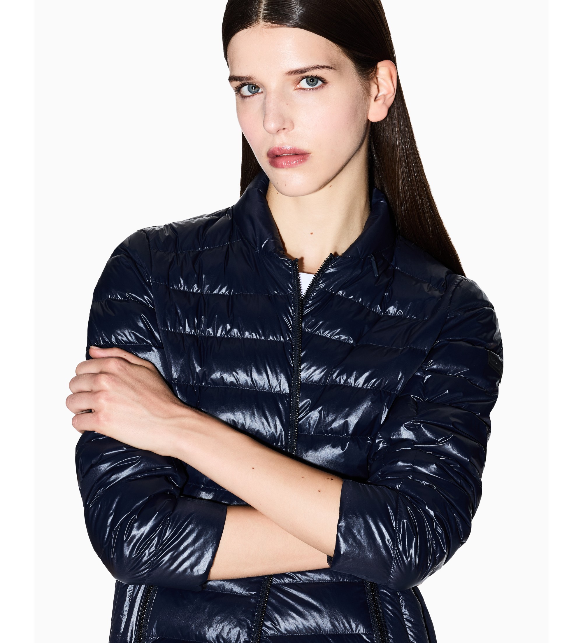 A|X Armani Exchange Marineblaue Daunenjacke A|X Armani Exchange Marineblaue Daunenjacke