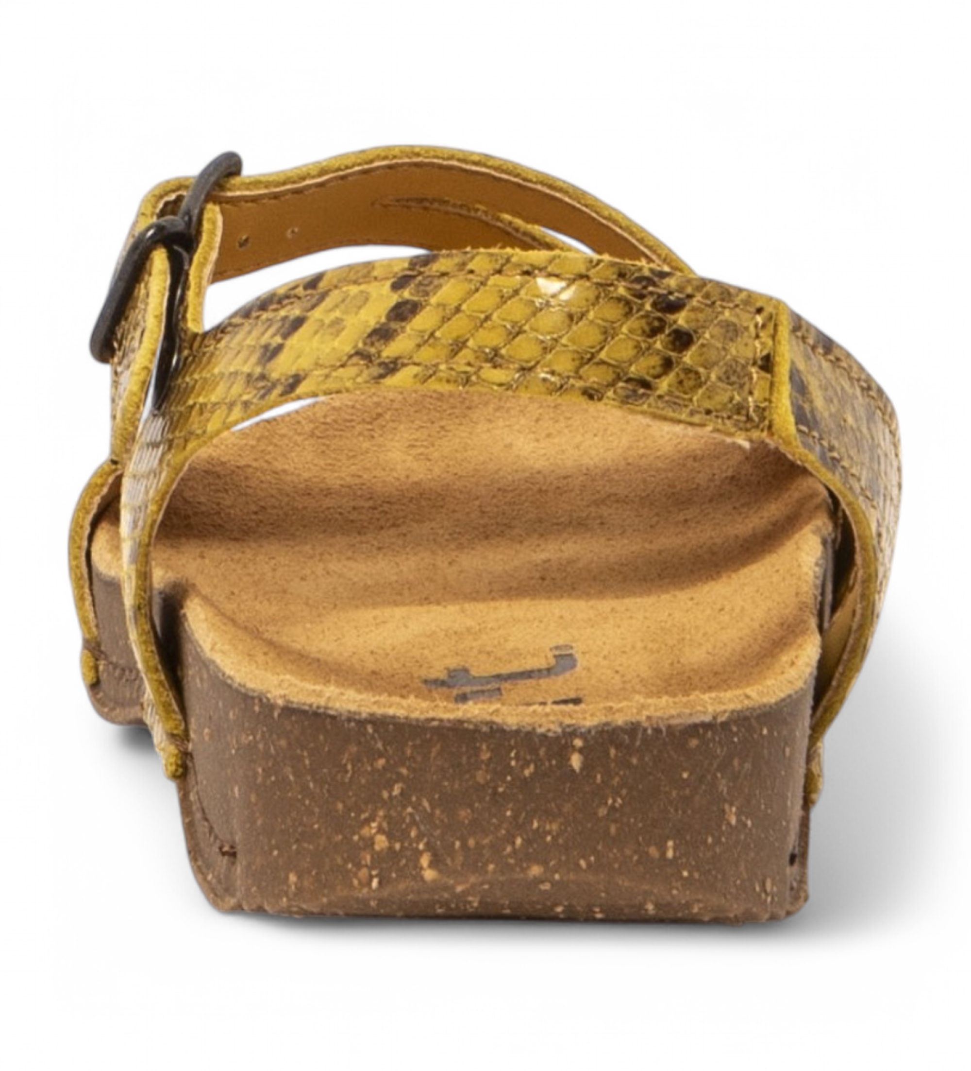 Sandali con fibbie in strass Donna, Giallo | Milano
