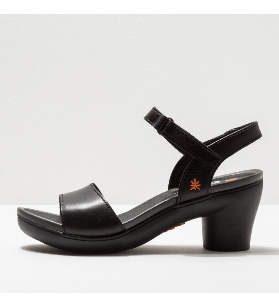 Art Leather sandals 1475 Alfama black -Heel height: 7cm- -Heel height: 7cm- -Leather sandals 1475 Alfama black -Heel height: 7cm- -Heel height: 7cm-