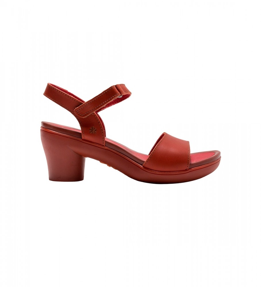 Art Alfama red leather sandals -Heel height 7cm