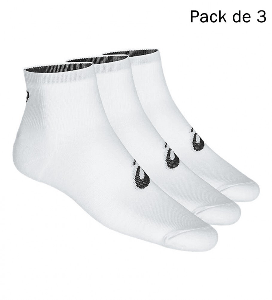 Asics Pack of 3 white Quarter Socks