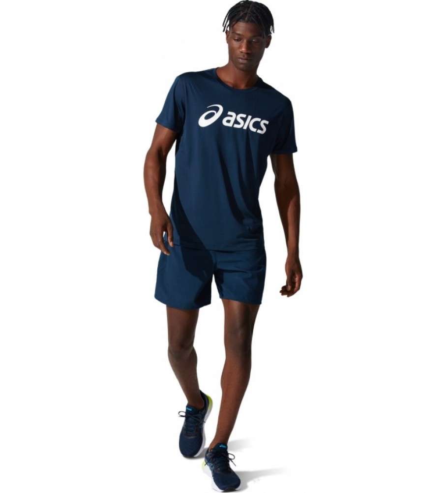 Asics T-shirt Core à manches courtes bleu marine