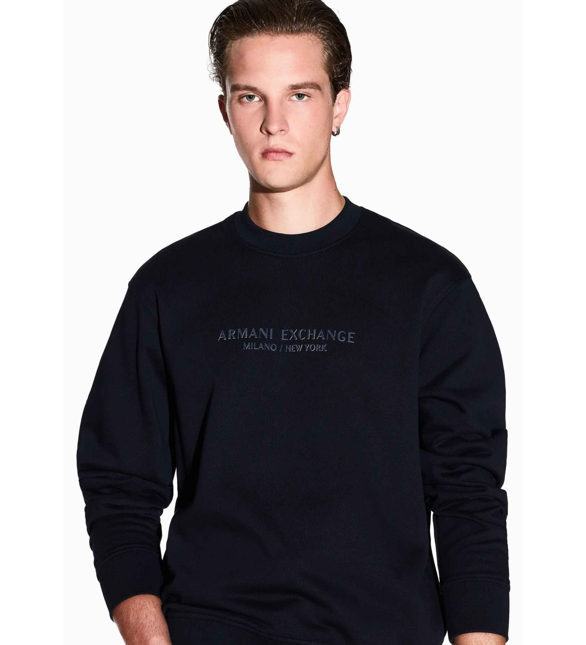 A|X Armani Exchange Sweatshirt mit Rundhalsausschnitt navy A|X Armani Exchange Sweatshirt mit Rundhalsausschnitt navy