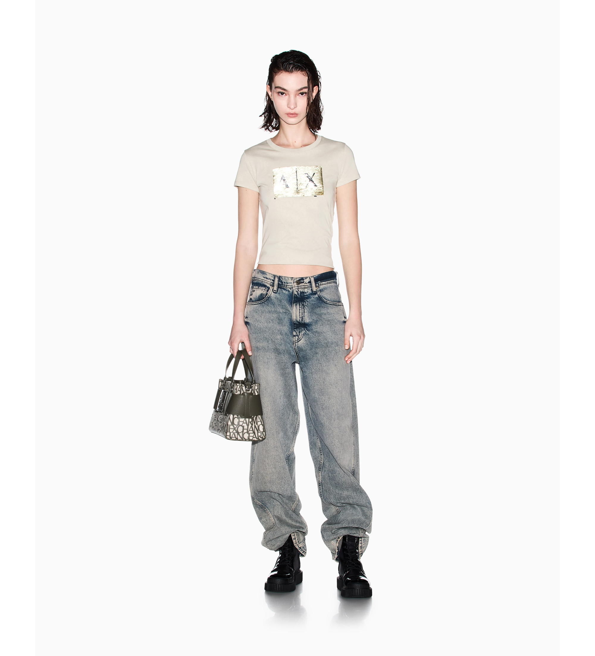 A|X Armani Exchange Koszulka Party be?owa