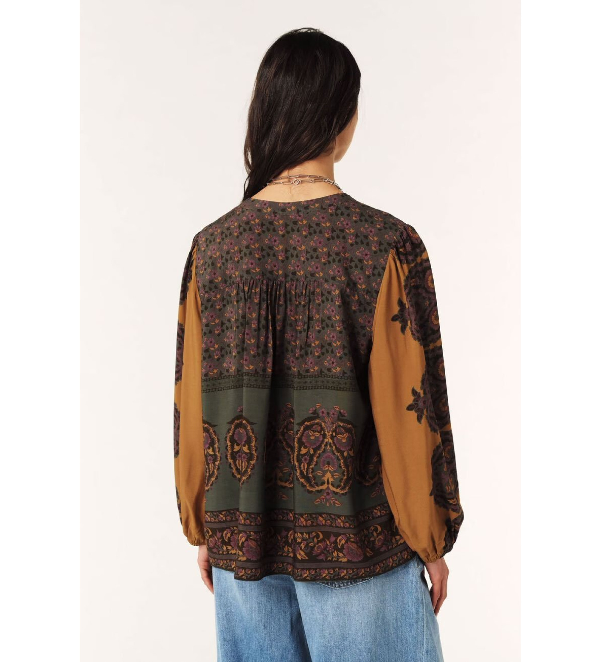 BA&SH Brązowa bluzka Baker