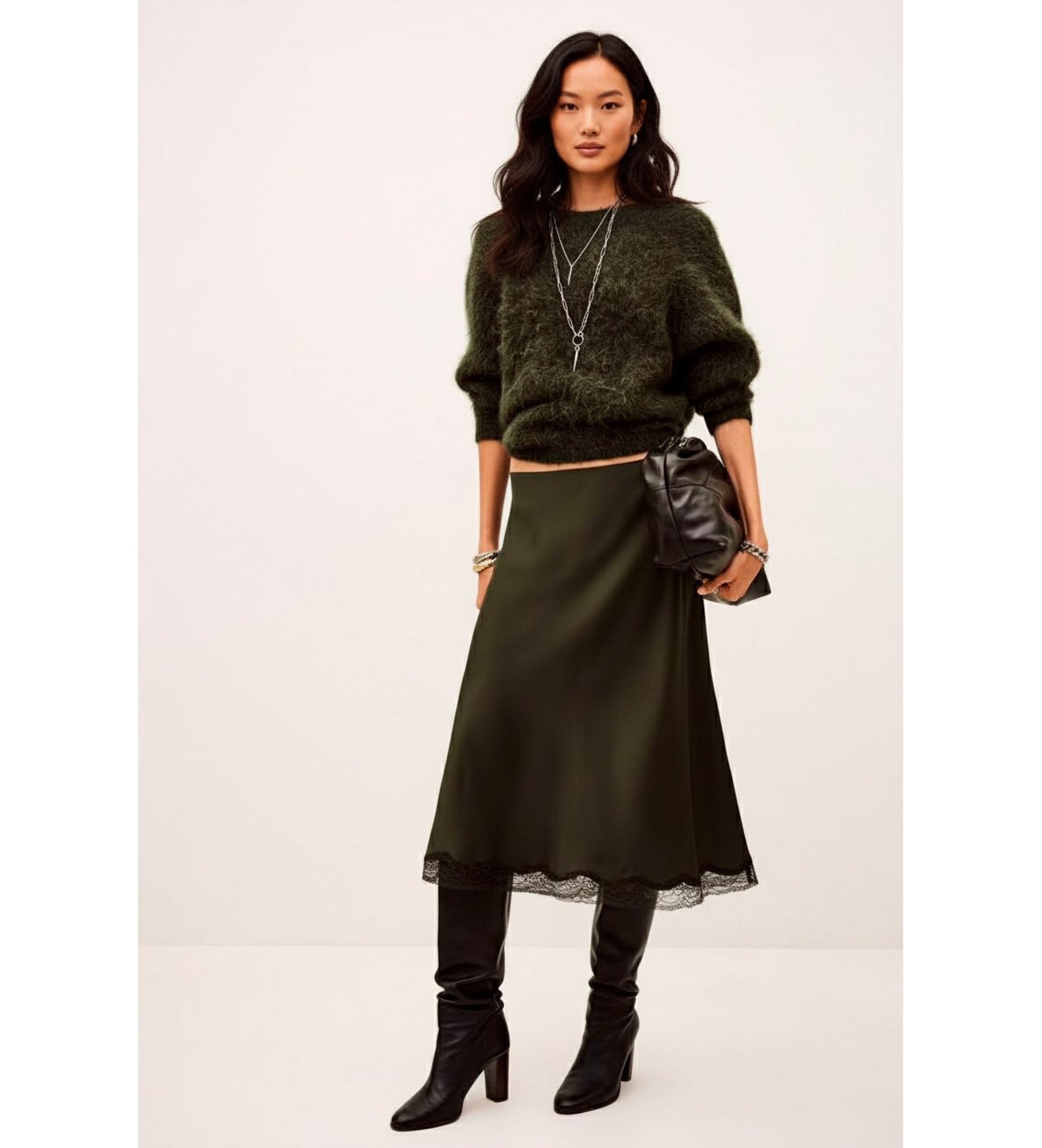 BA&SH Cycla groene rok BA&SH Cycla groene rok