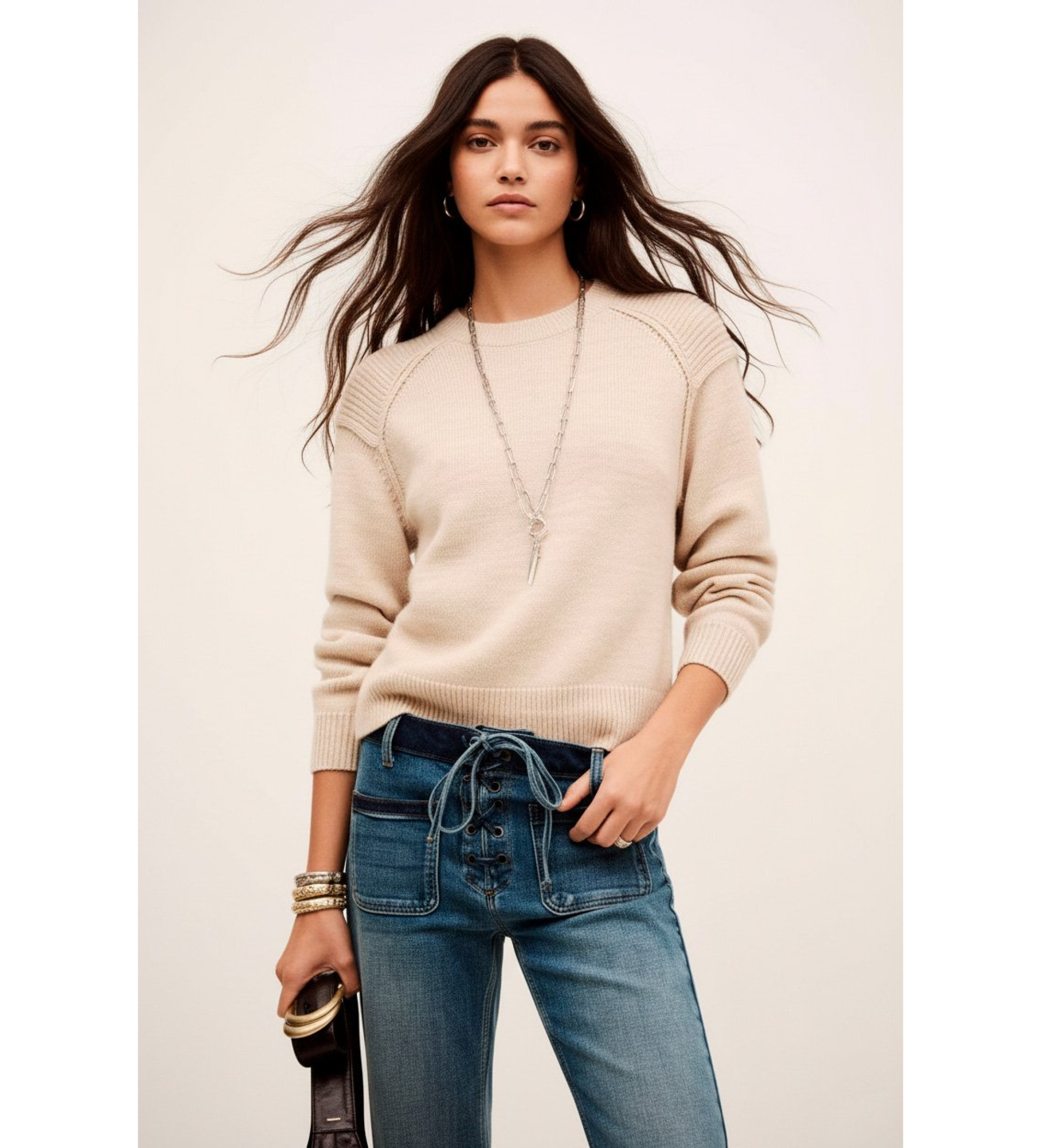 BA&SH Camisola bege Liara BA&SH Camisola bege Liara