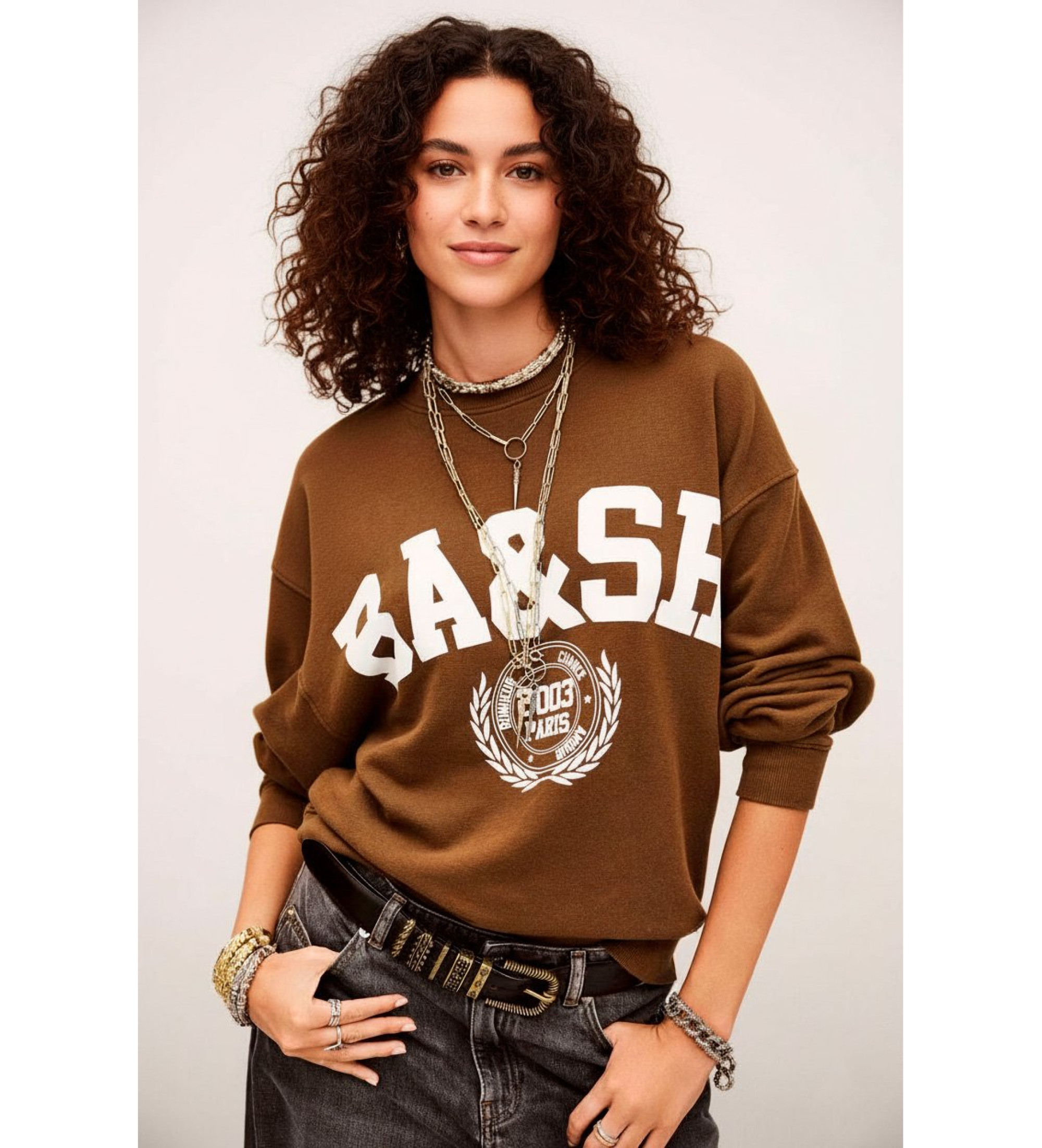 BA&SH Sweat-shirt Benjamin brown BA&SH Sweat-shirt Benjamin brown