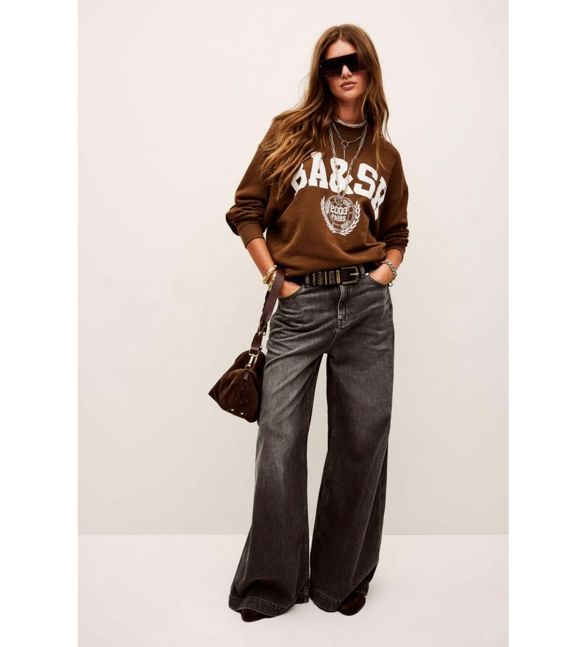 BA&SH Sweat-shirt Benjamin brown BA&SH Sweat-shirt Benjamin brown