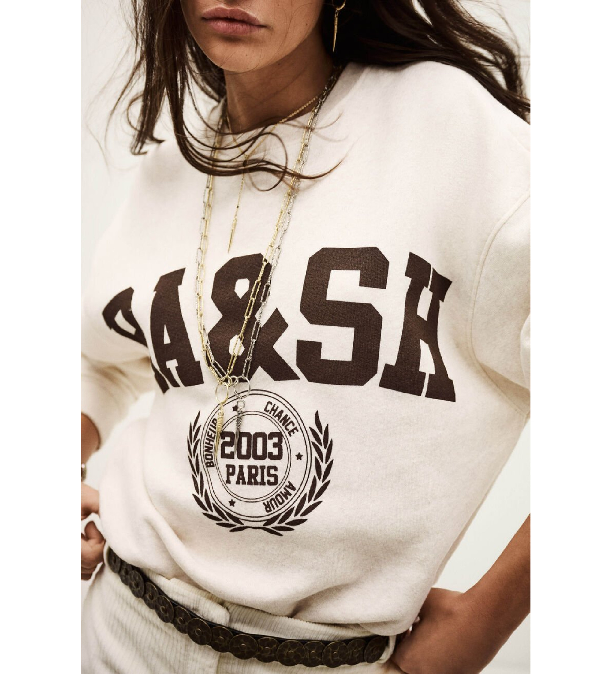 BA&SH Sudadera Fenja beige