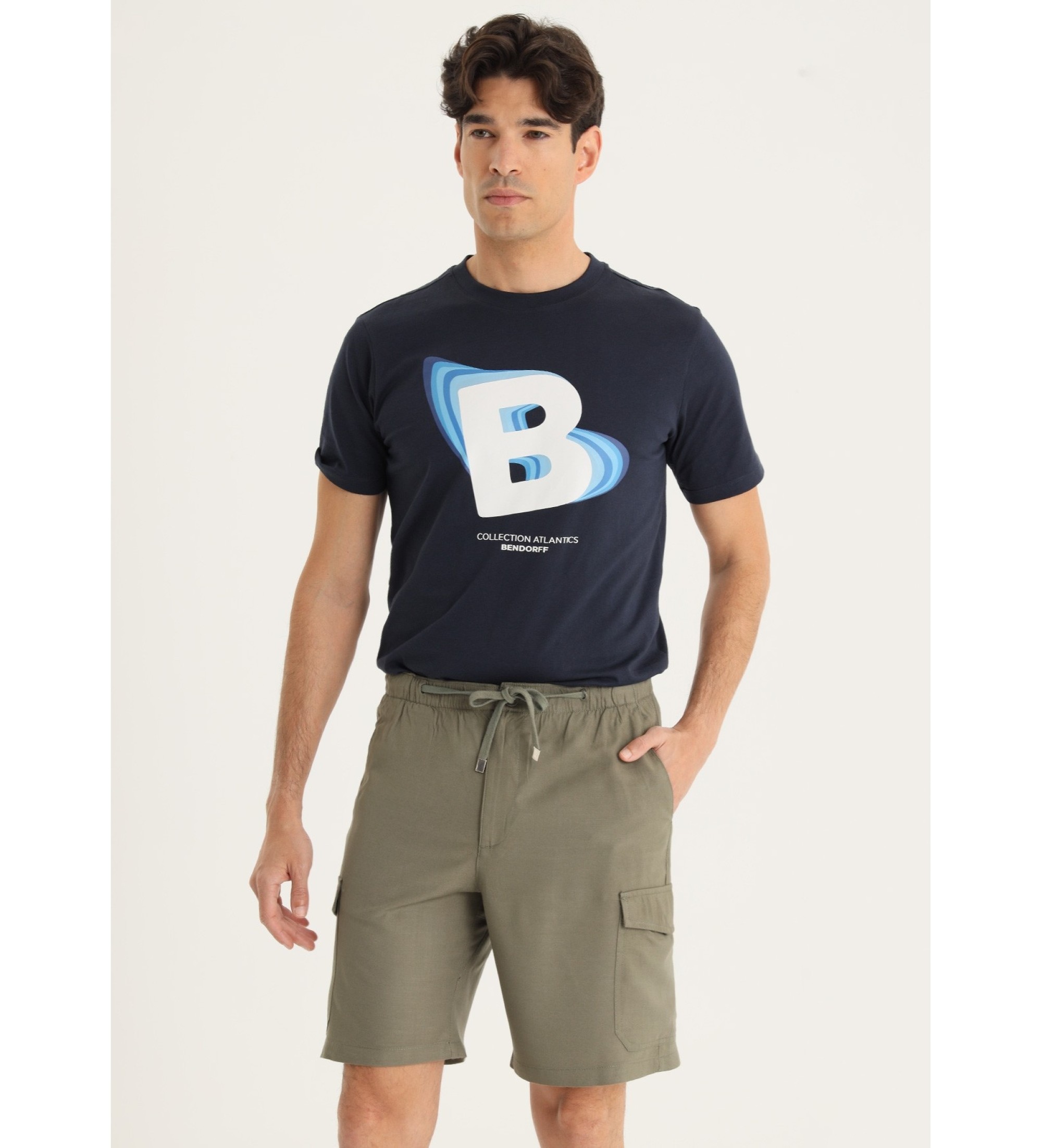 Bendorff Medium Cargo Bermudashorts med flerfickor grn