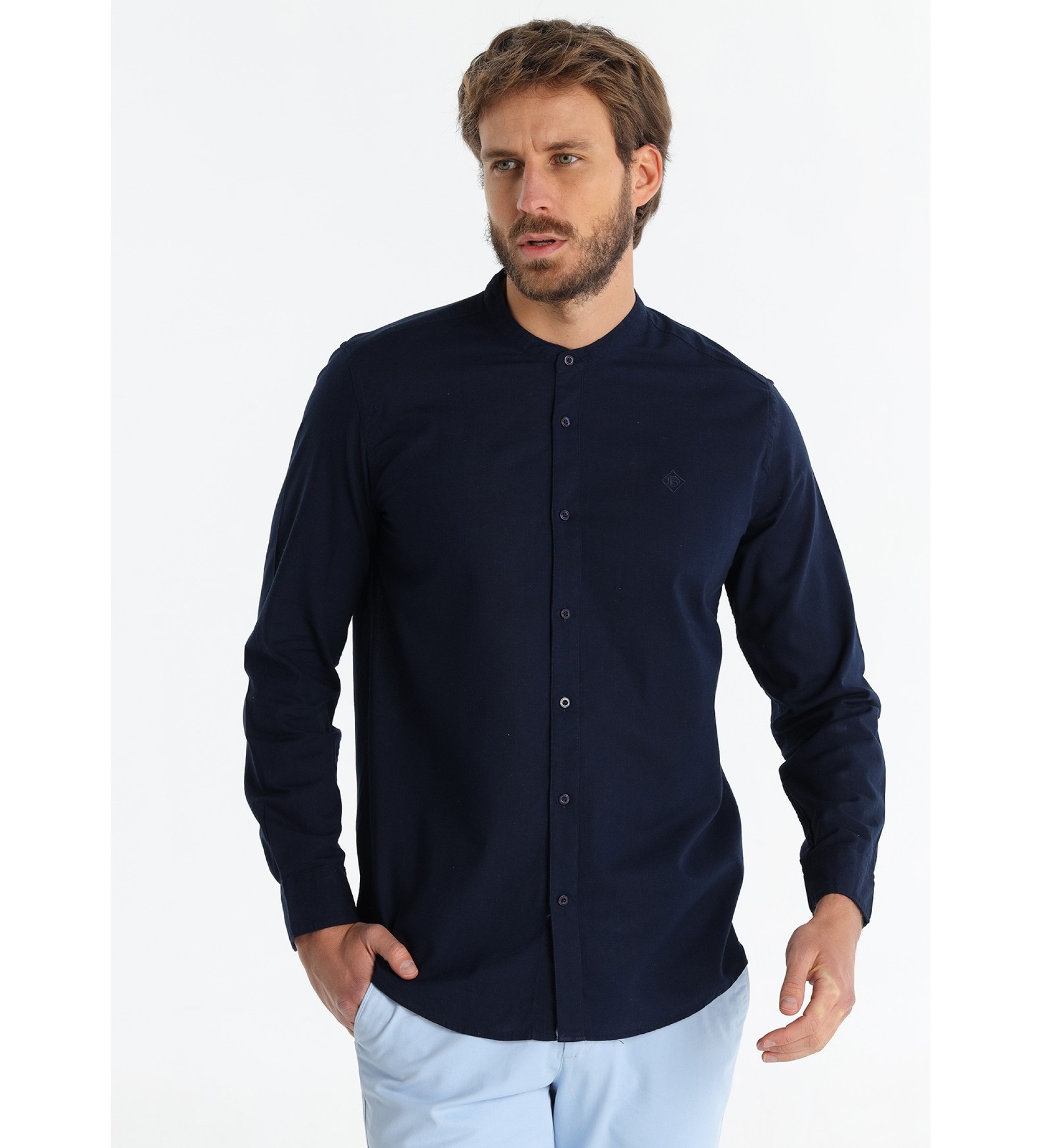 Bendorff Camicia a maniche lunghe blu navy