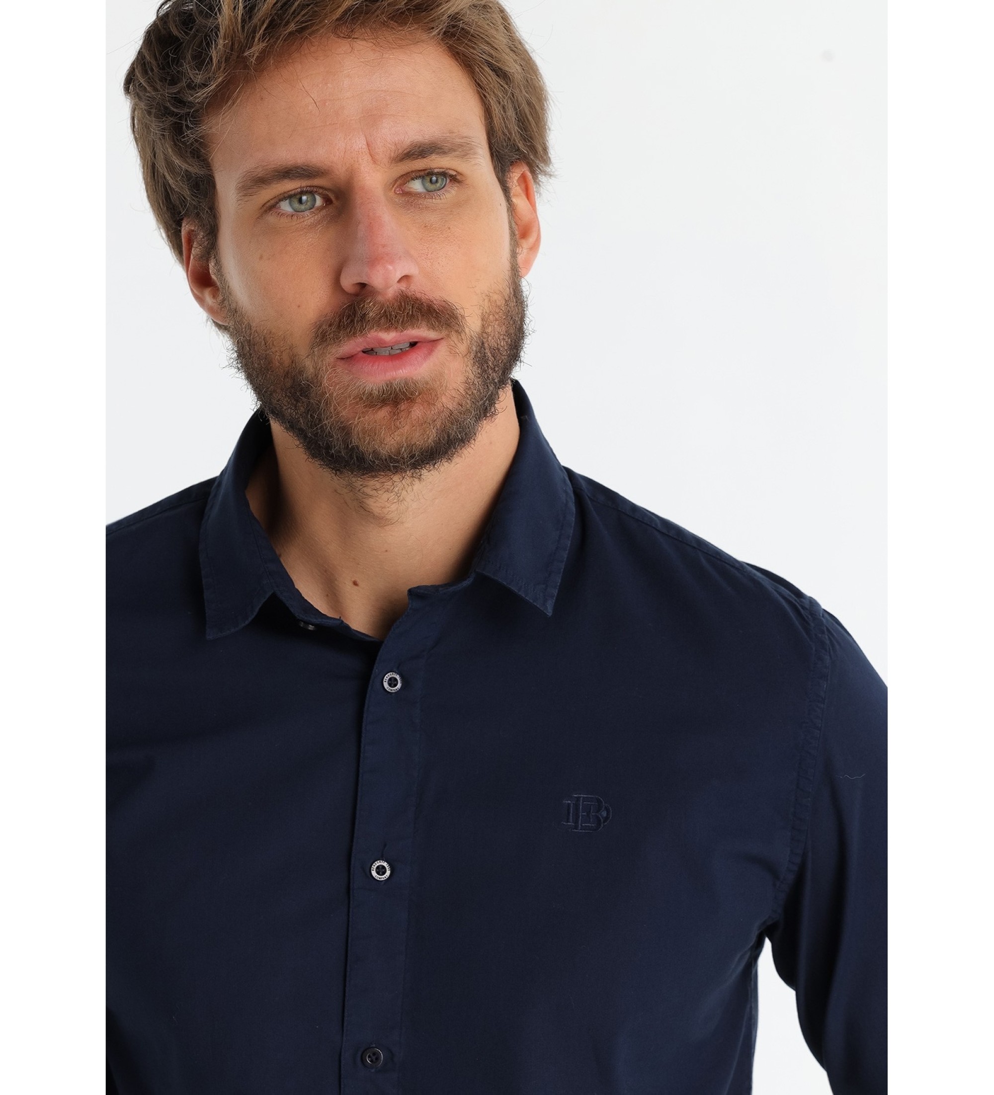 Bendorff Camicia a maniche lunghe blu navy