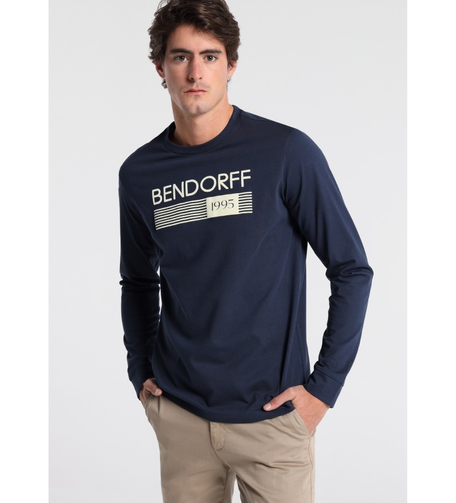 Bendorff T-shirt manica lunga blu scuro