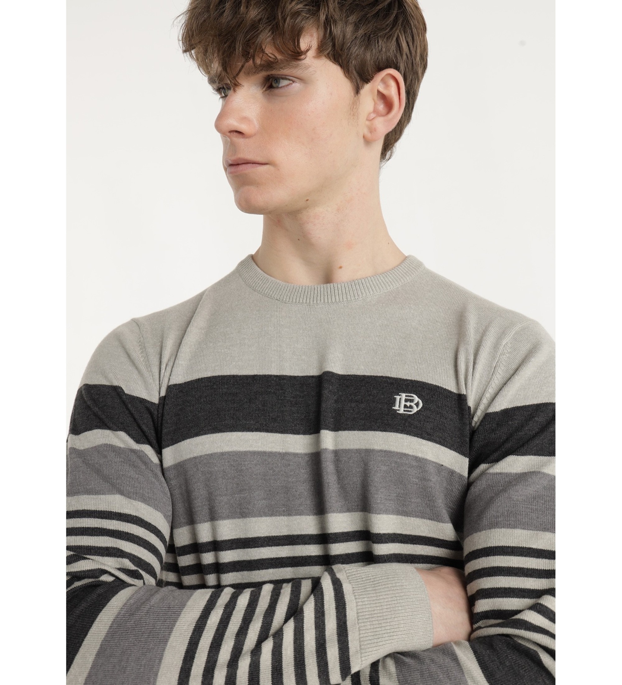 Bendorff Camisola com riscas cinzentas