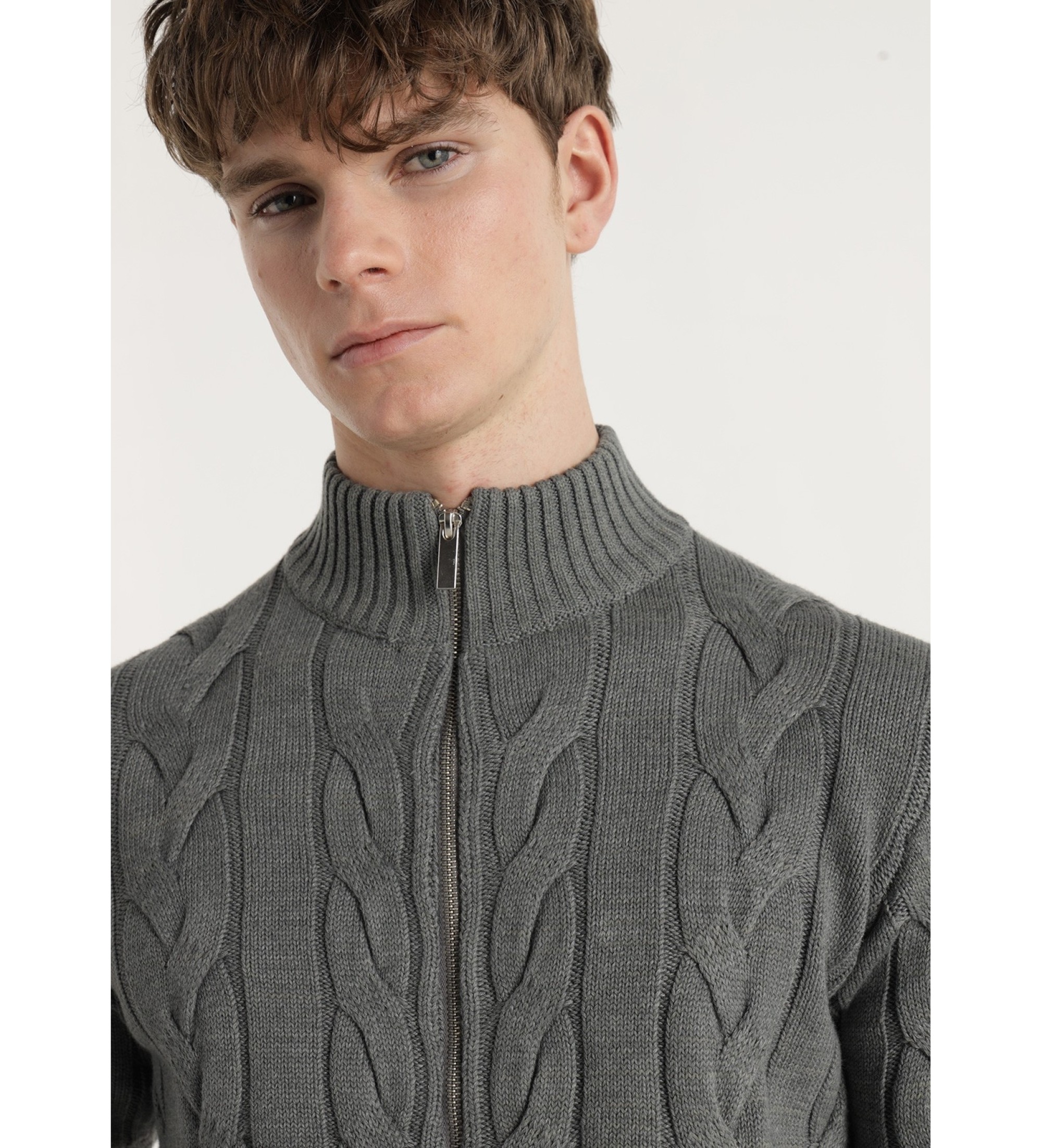 Bendorff Camisola de malha cinzenta eights