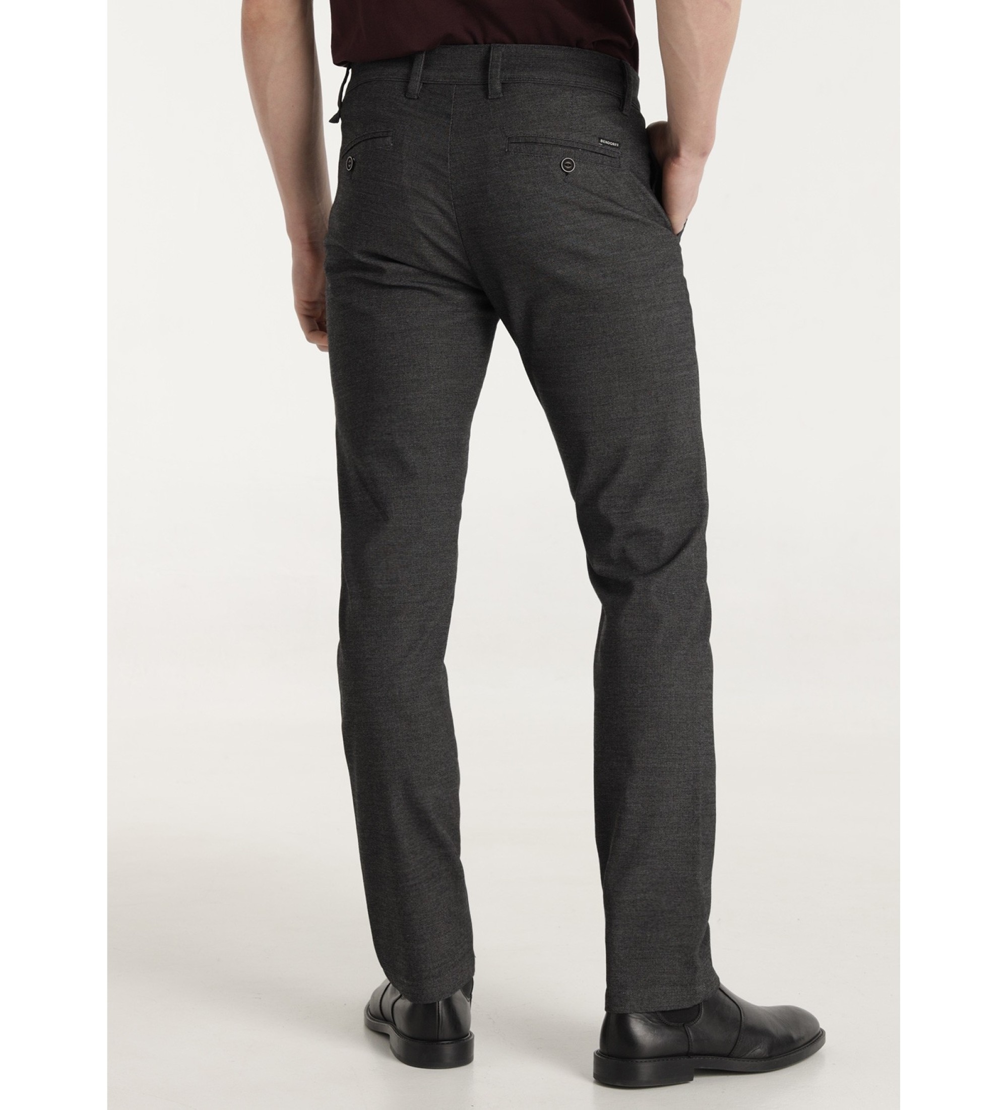 Bendorff Regular Chino trousers Medium Drawstring grey