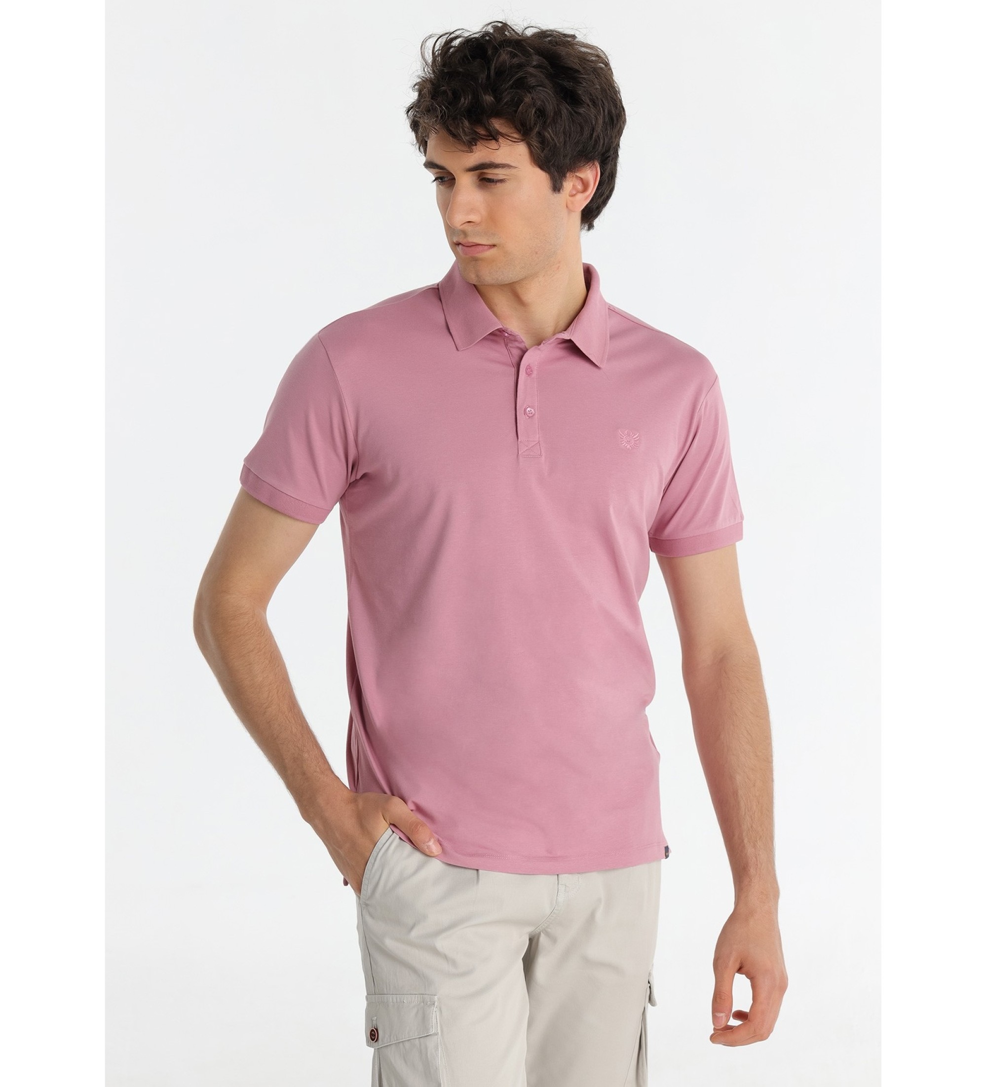 Bendorff Kurzarm-Poloshirt Sport Style Slim Elastic Pink