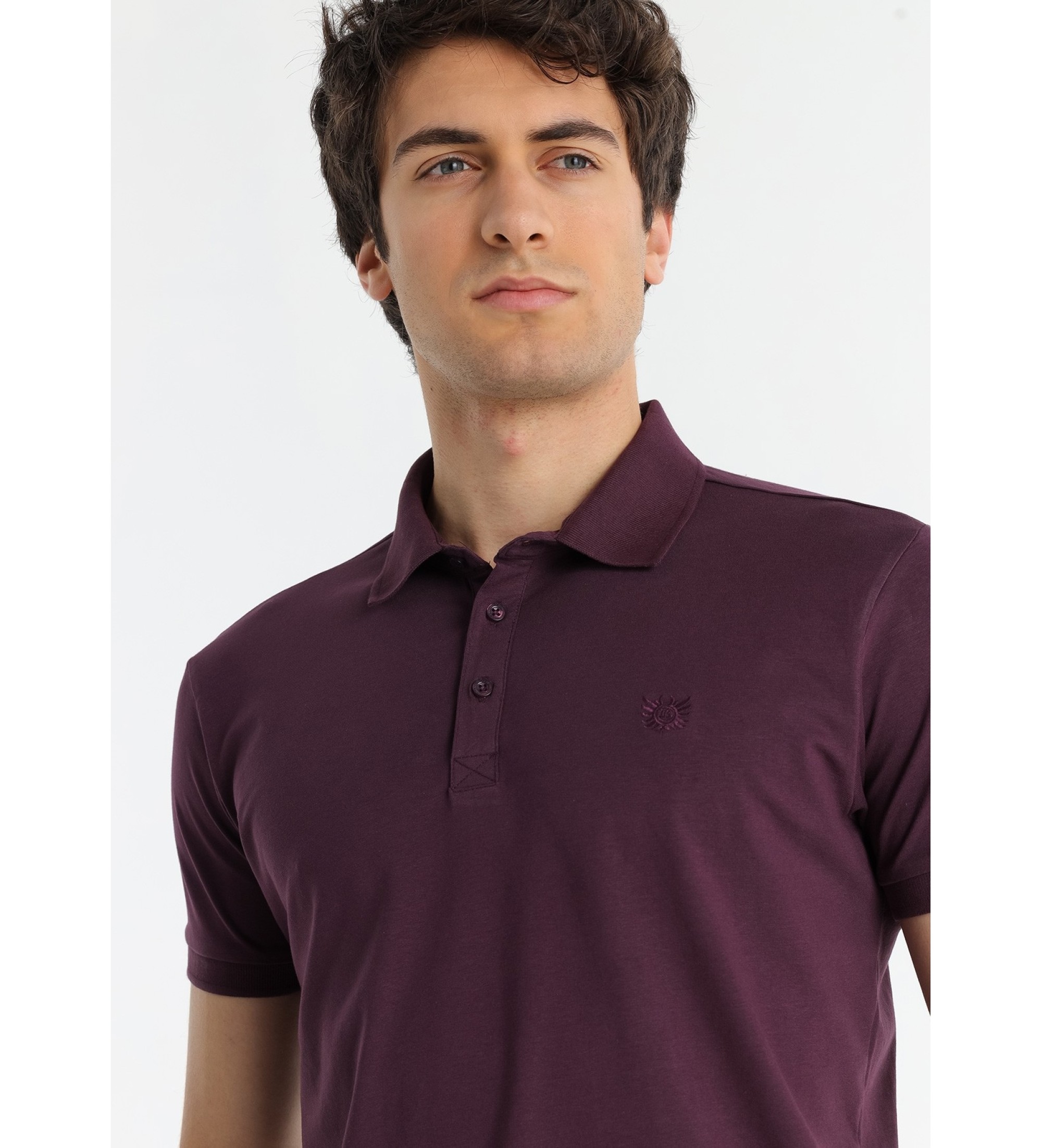 Bendorff Koszulka polo z krótkim rękawem w sportowym stylu slim elastic lilac
