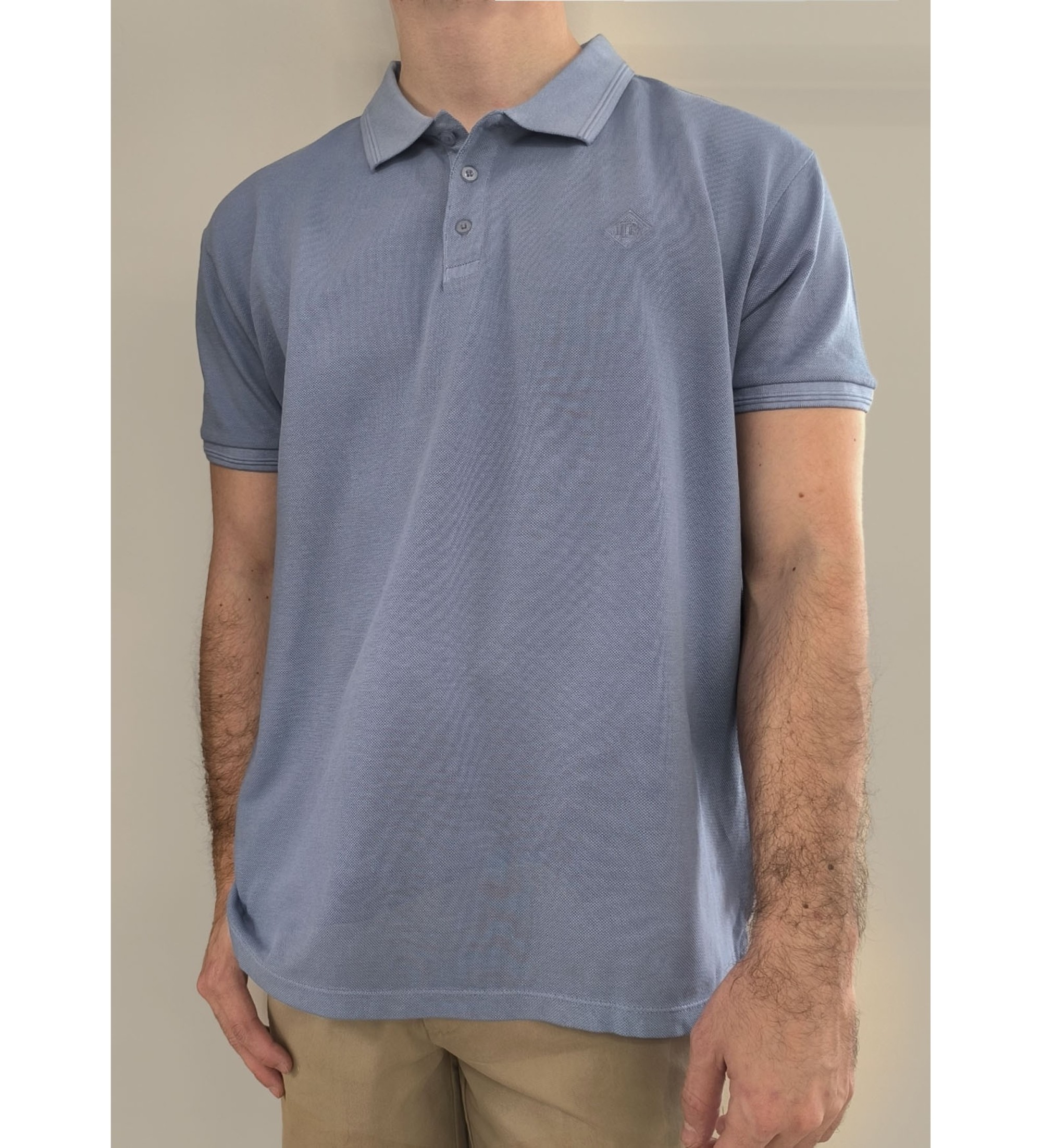 Bendorff Polo a maniche corte con logo sovratinto blu