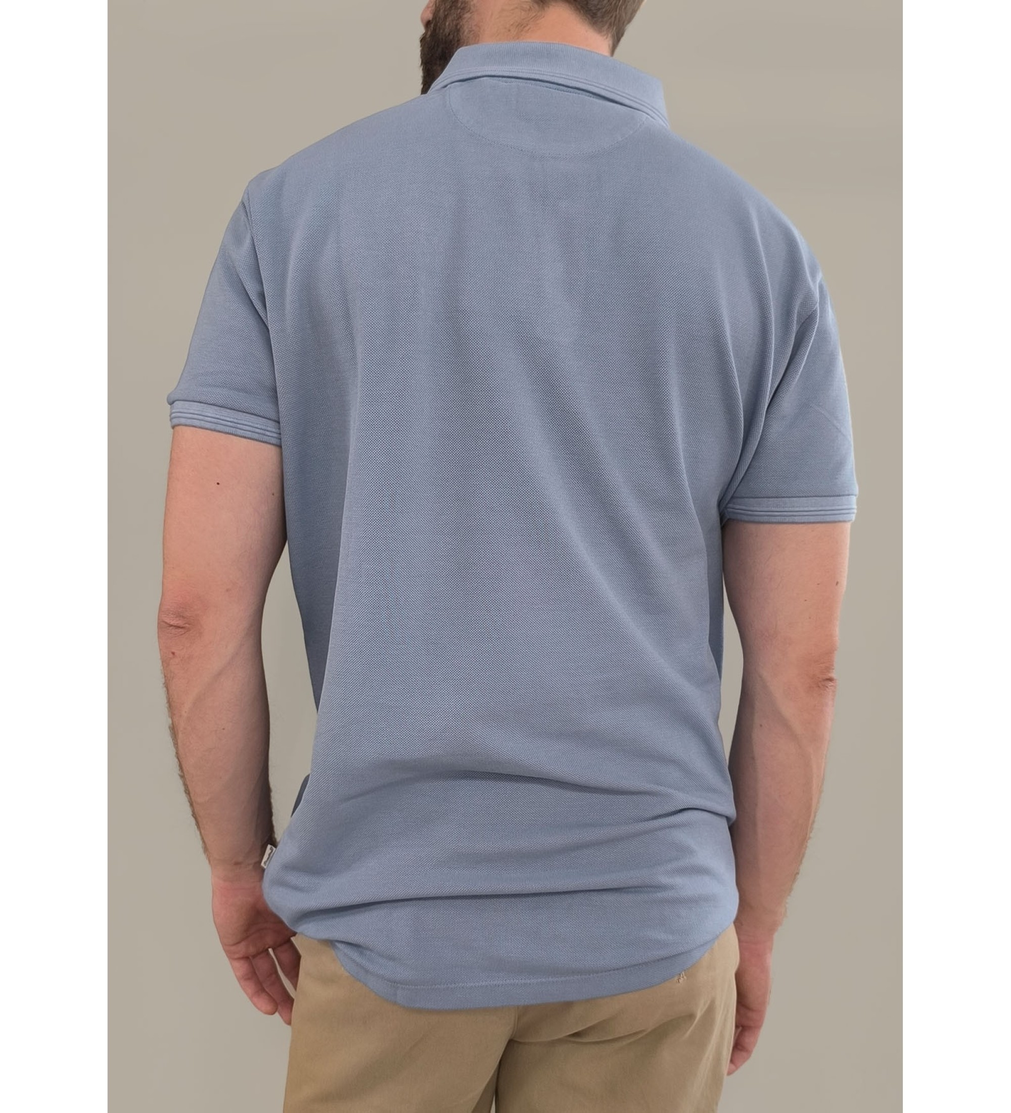 Bendorff Polo a maniche corte con logo sovratinto blu