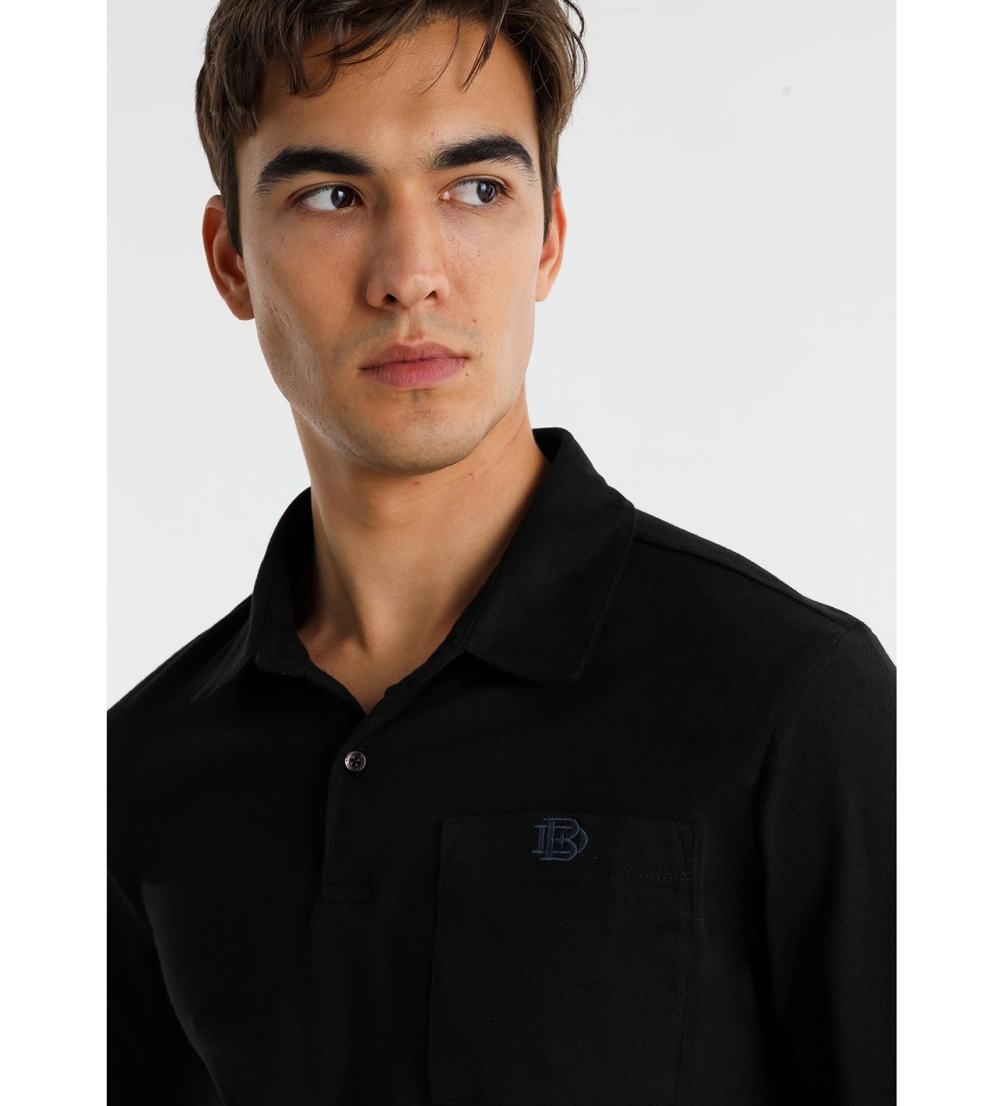 Bendorff Plo liso com bolso no peito preto