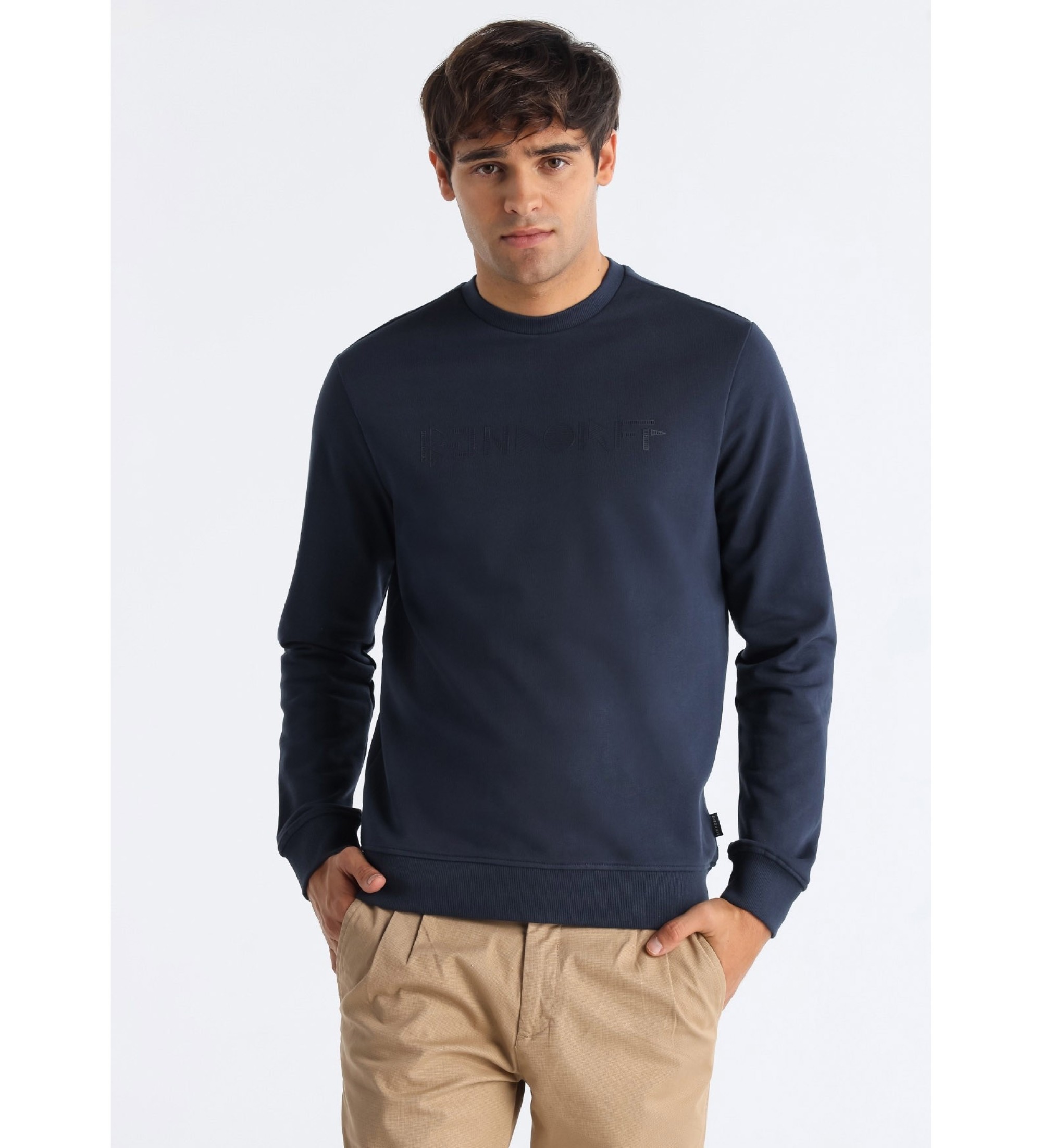 Bendorff Sweatshirt grfica linear azul-marinho