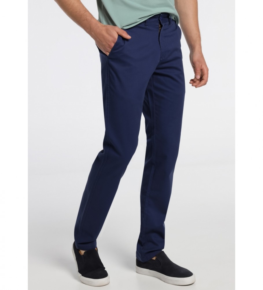 Bendorff Navy blue Confort Fit Chino Trousers