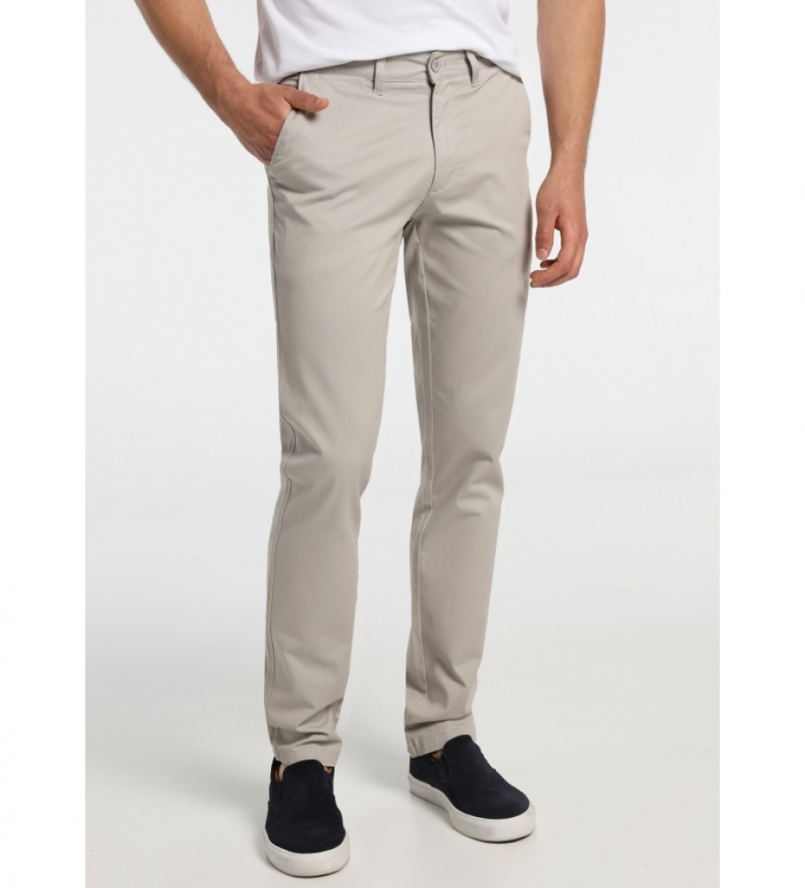 Bendorff Pantalon chino Comfort Fit gris clair